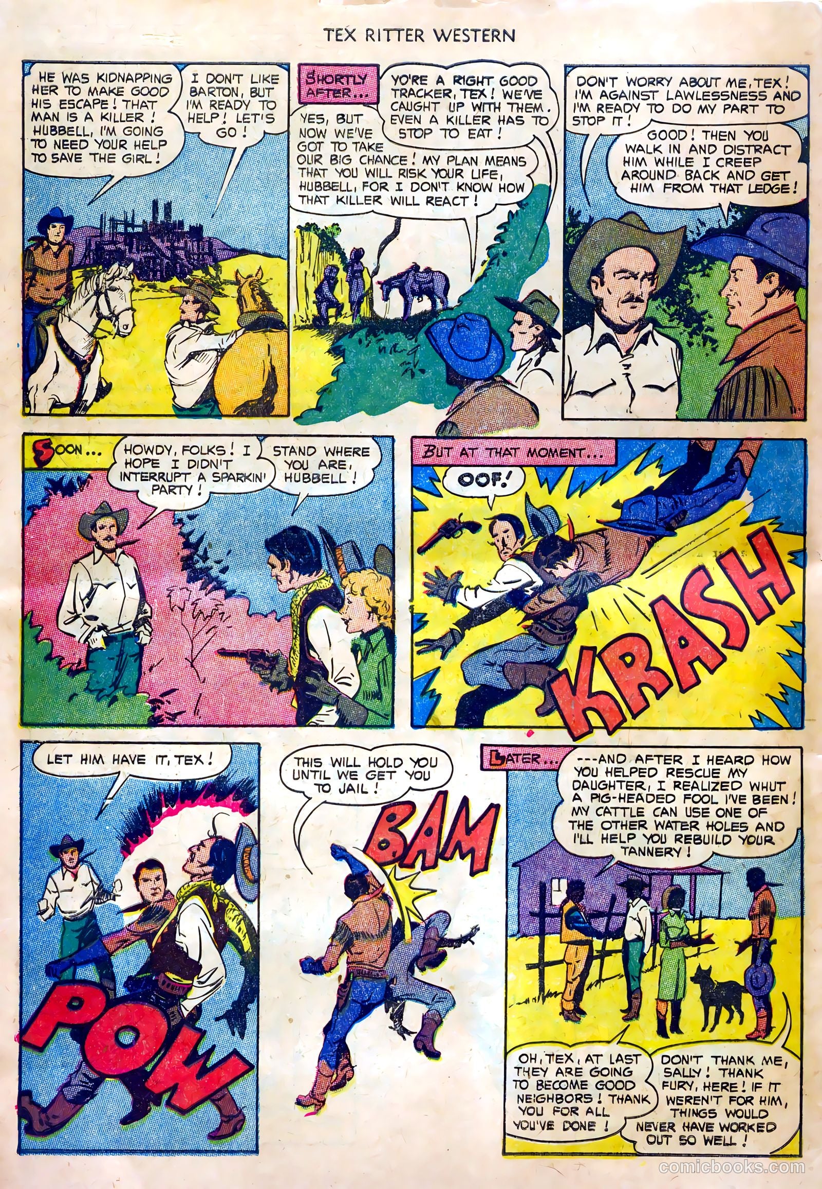 Tex Ritter Western #20 — page 34 of 36