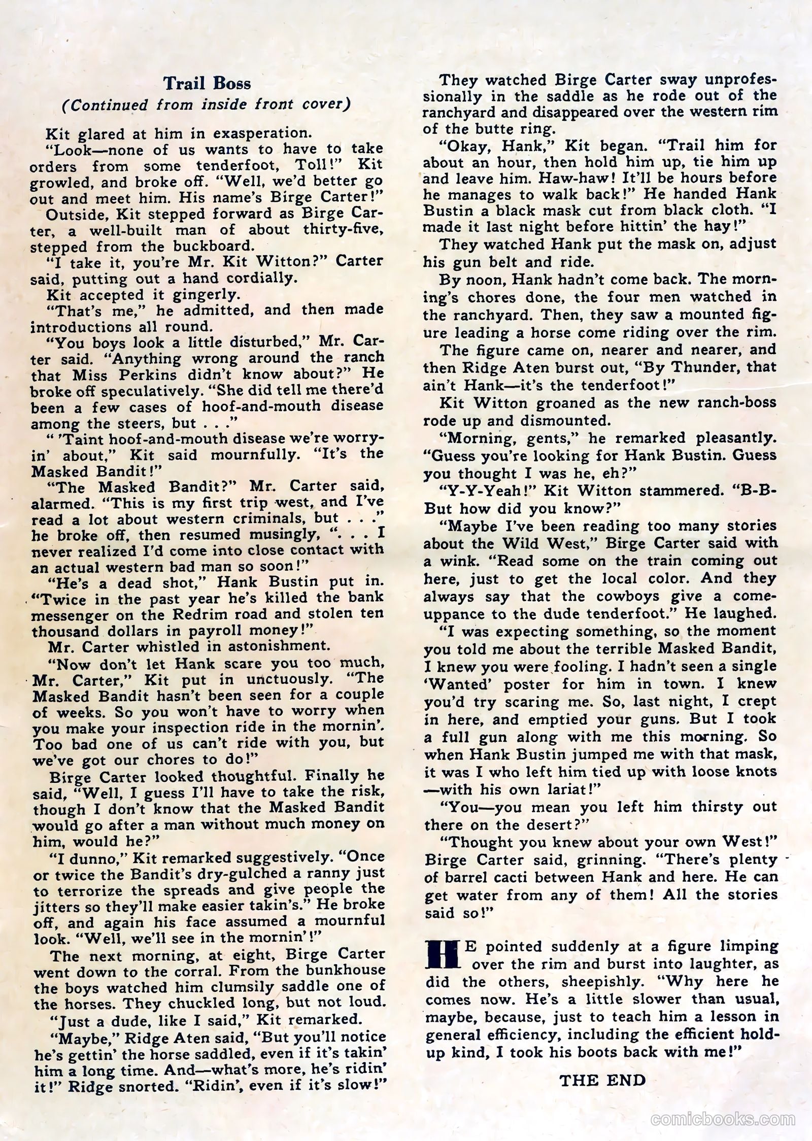 Tex Ritter Western #20 — page 35 of 36