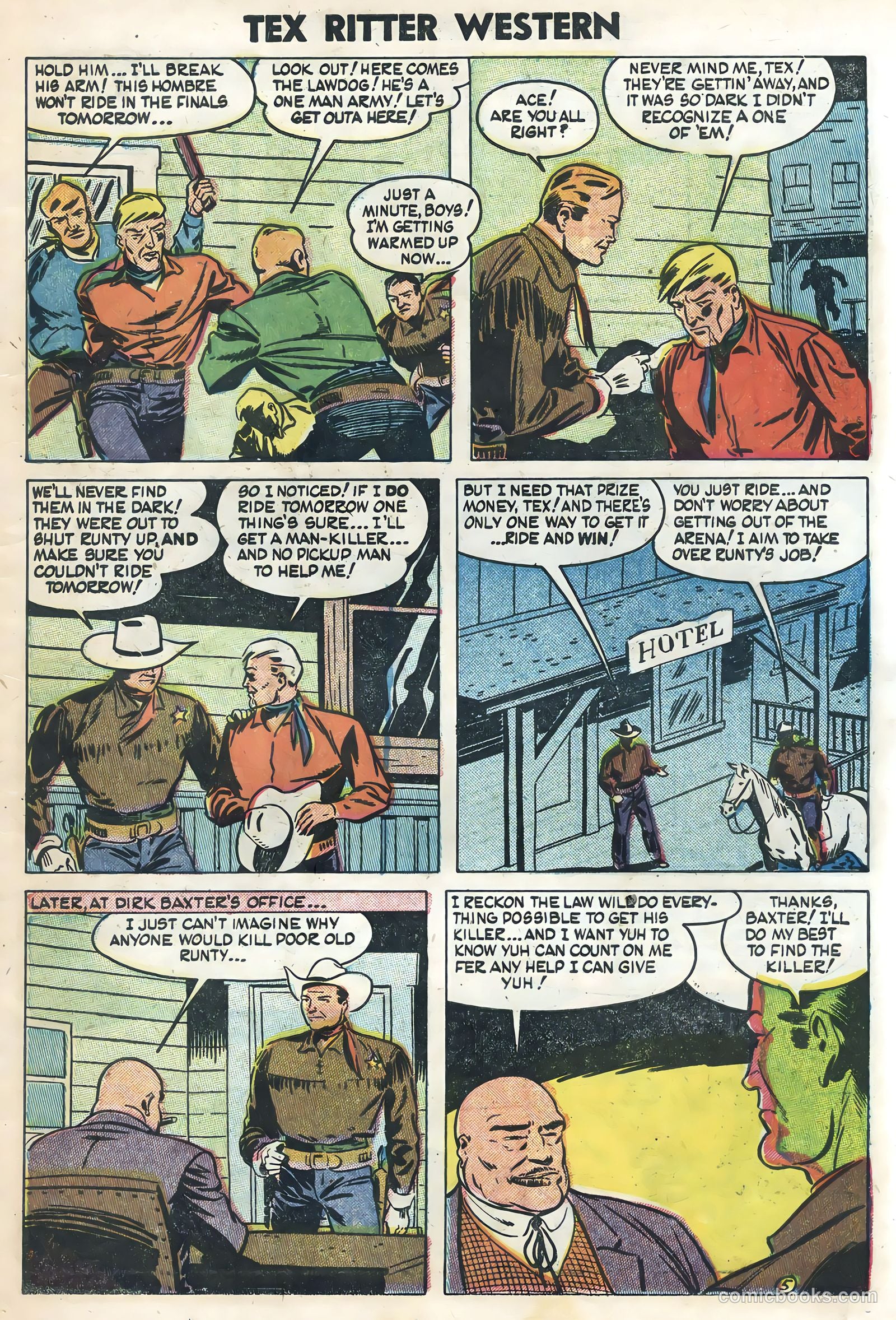 Tex Ritter Western #21 — page 7 of 36