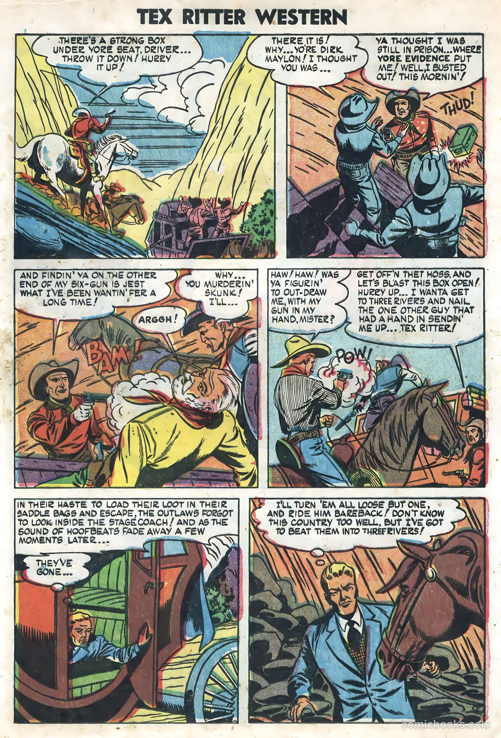 Tex Ritter Western #22 — page 16 of 36