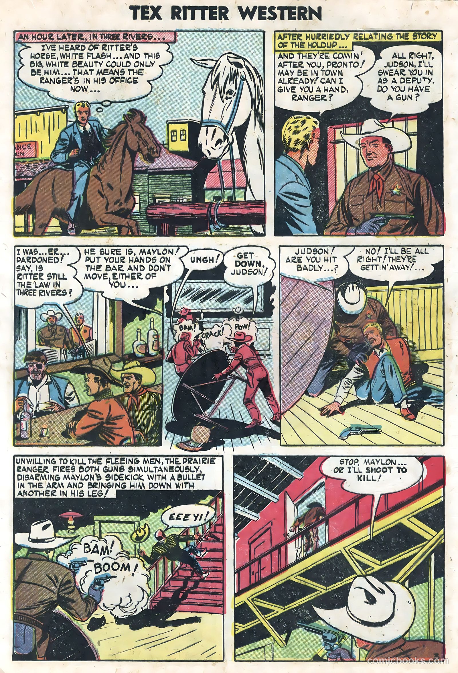 Tex Ritter Western #22 — page 17 of 36