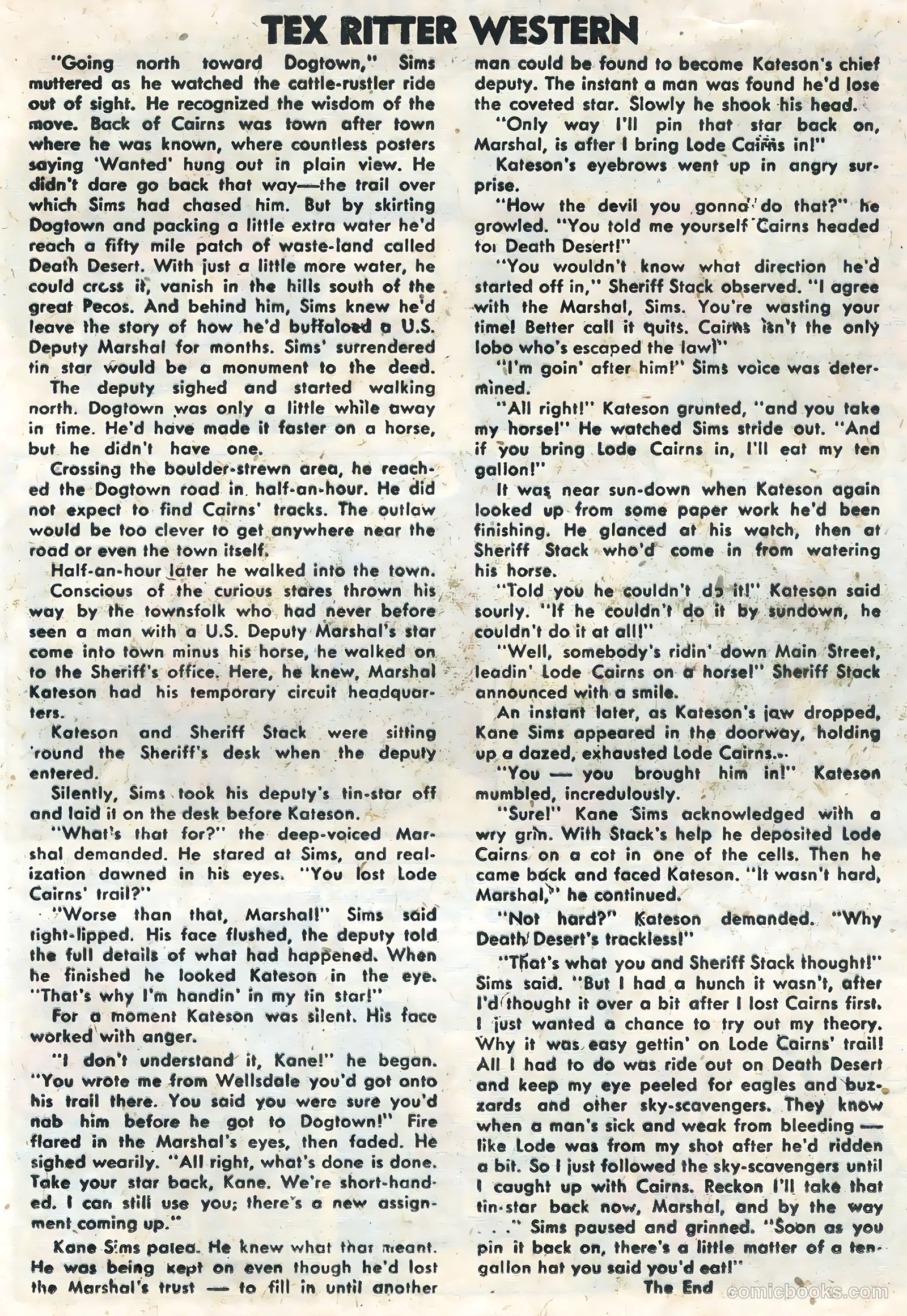 Tex Ritter Western #22 — page 21 of 36