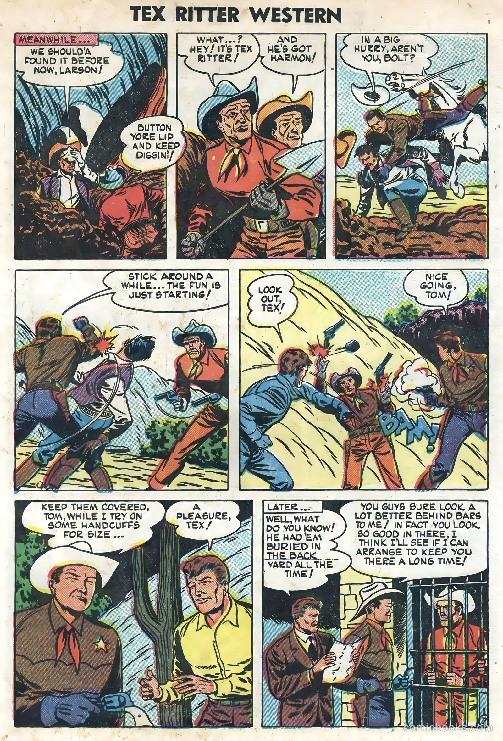Tex Ritter Western #22 — page 33 of 36