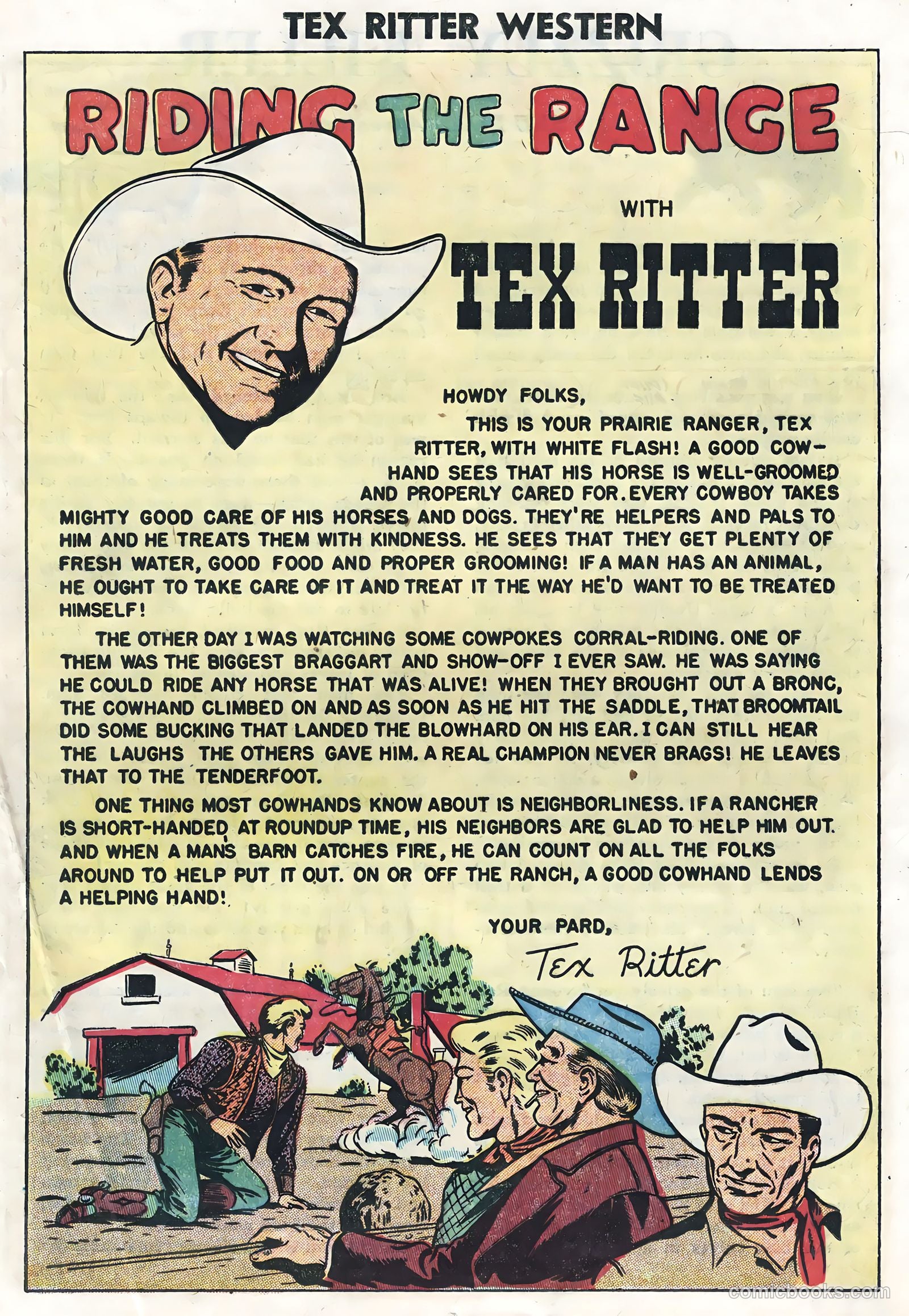 Tex Ritter Western #23 — page 17 of 36