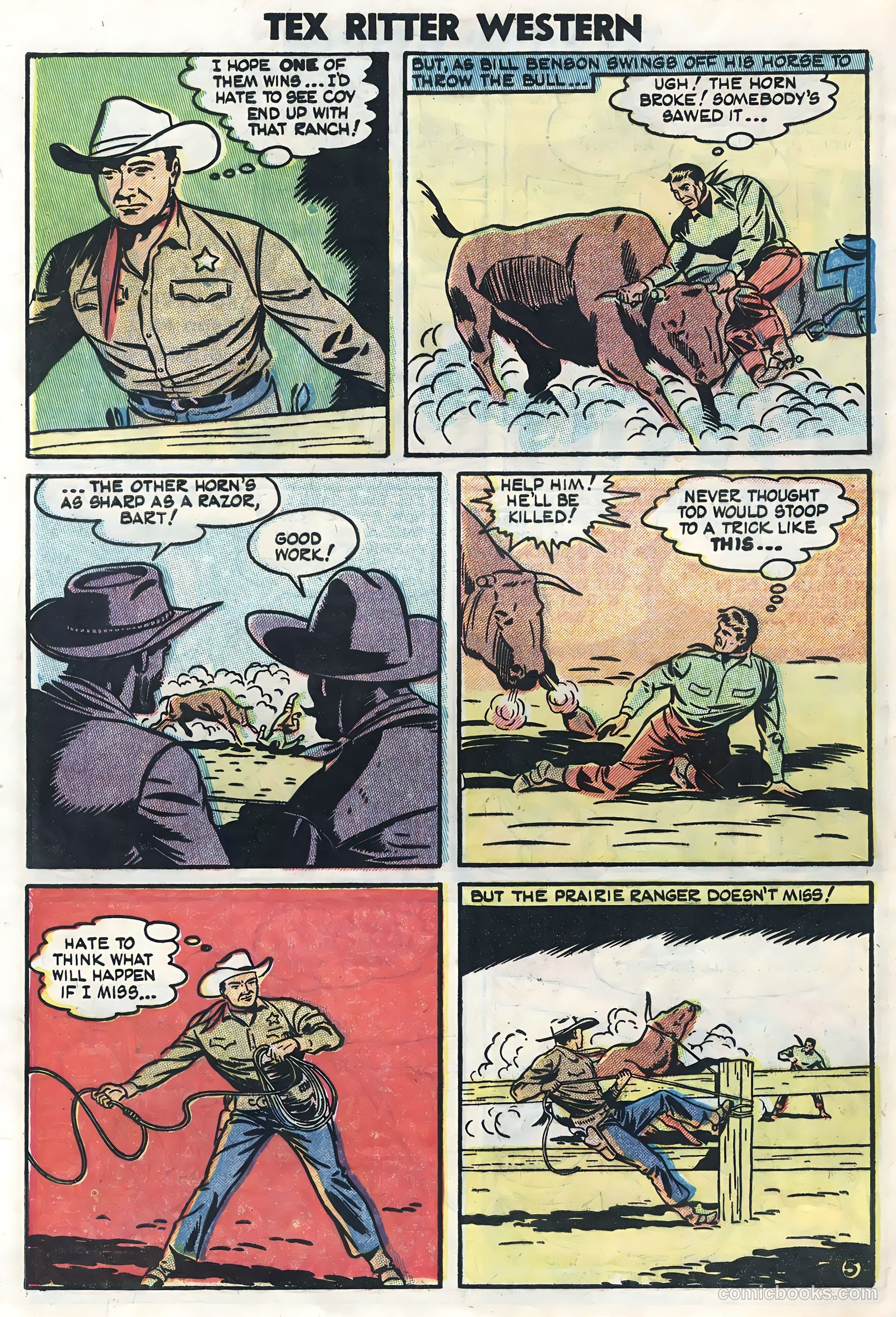 Tex Ritter Western #23 — page 28 of 36