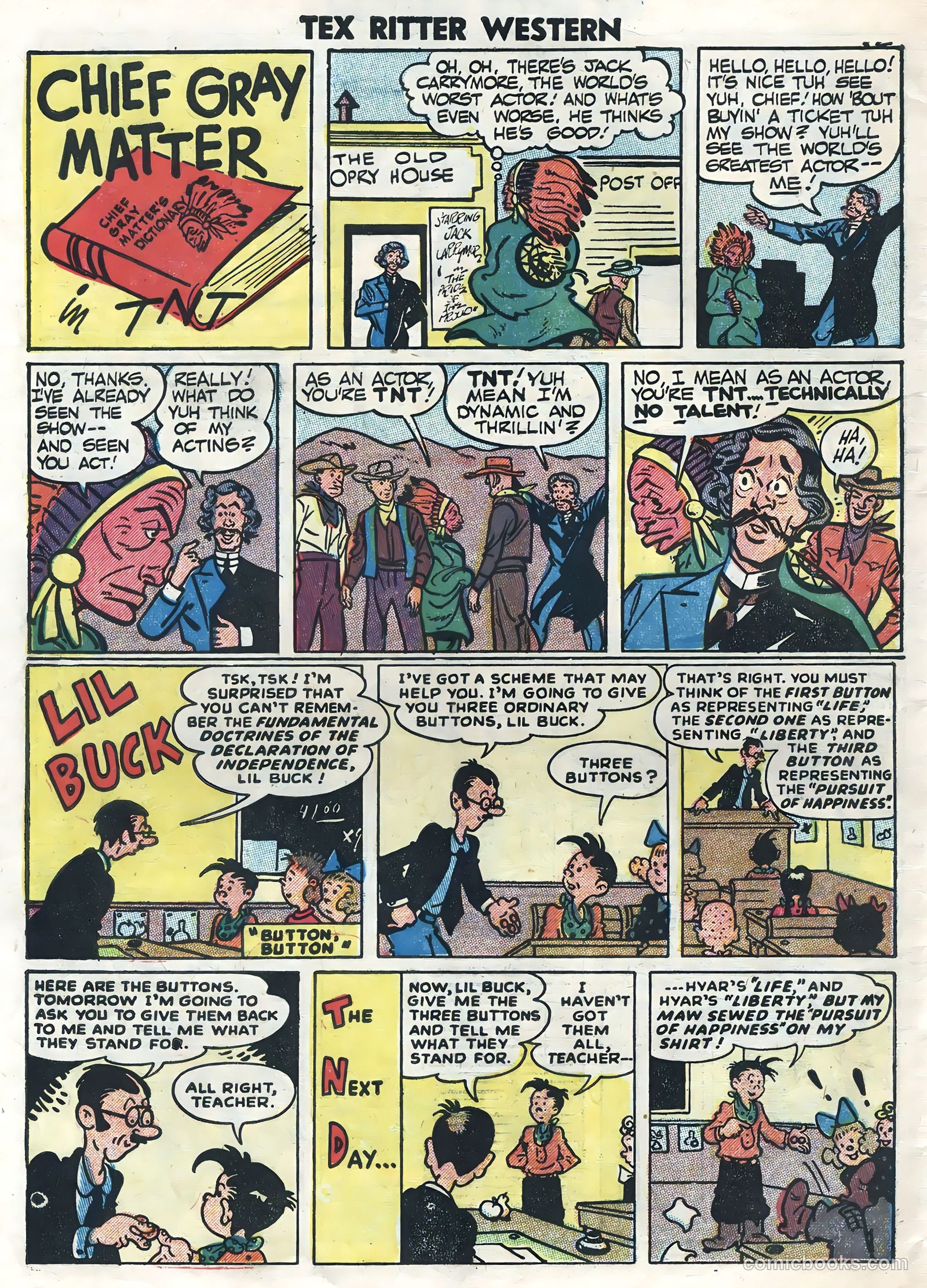 Tex Ritter Western #23 — page 34 of 36