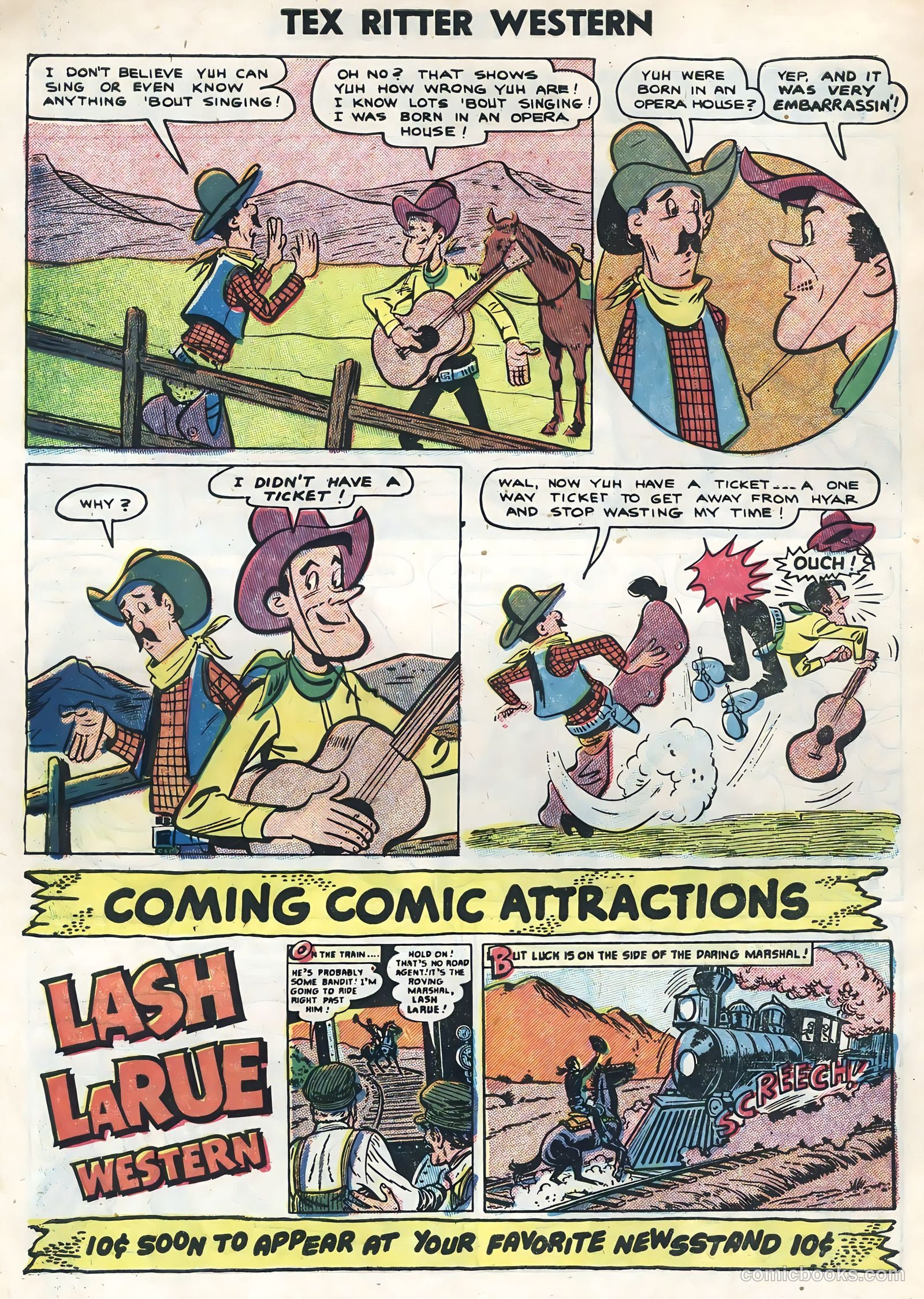 Tex Ritter Western #26 — page 34 of 36