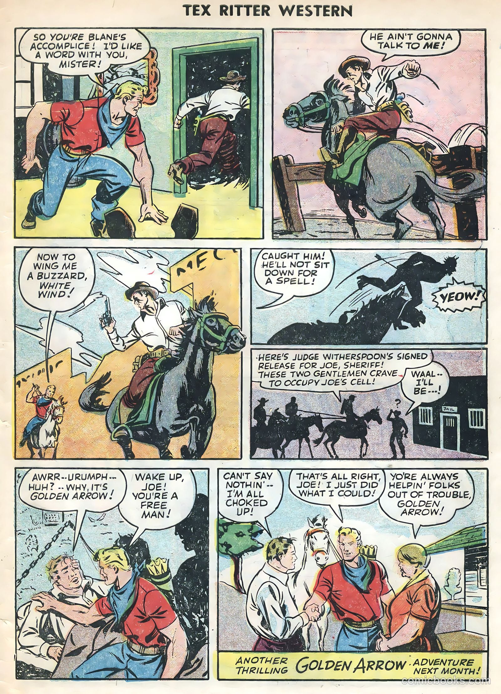 Tex Ritter Western #27 — page 33 of 36