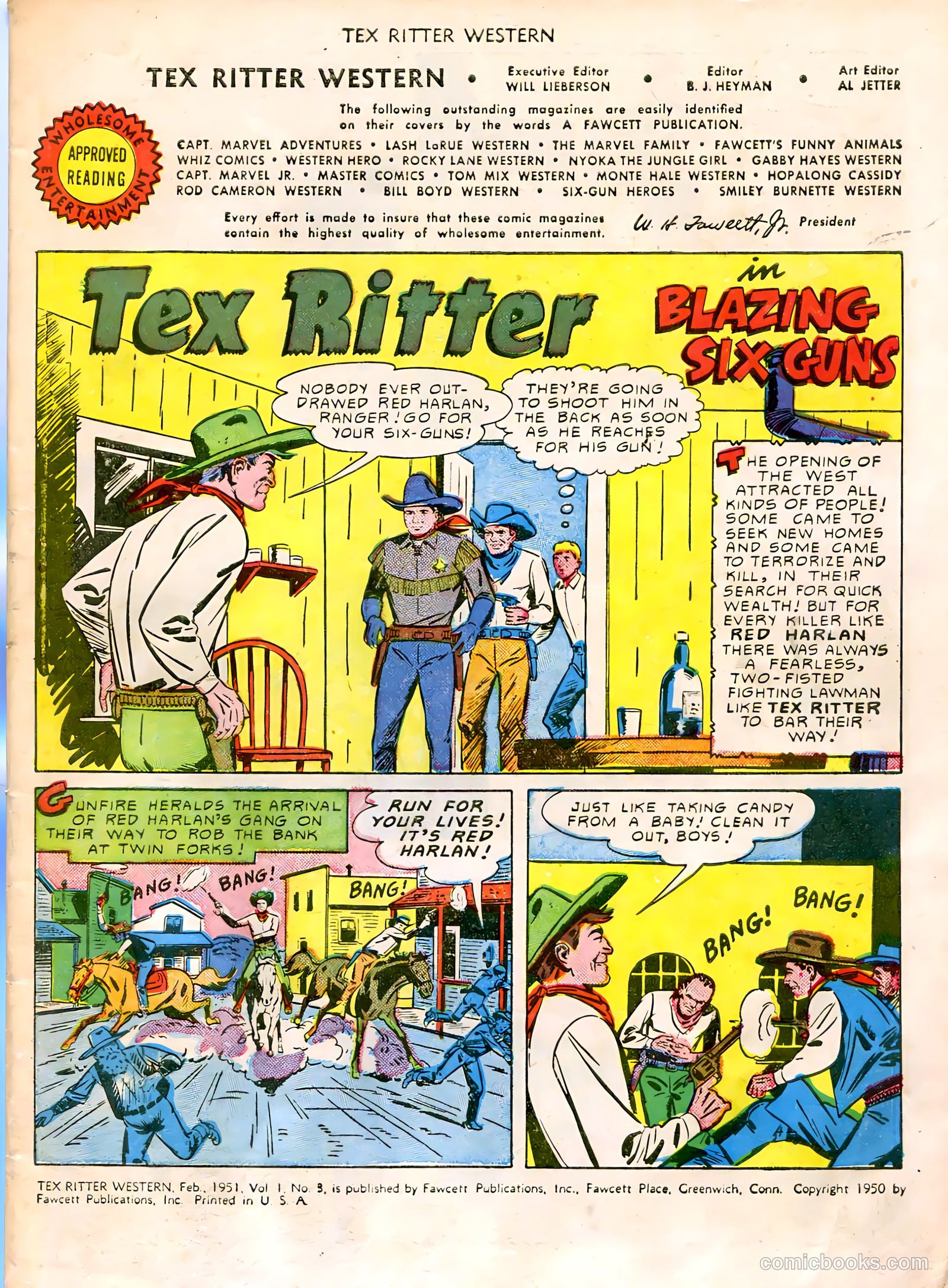 Tex Ritter Western #3 — page 3 of 36