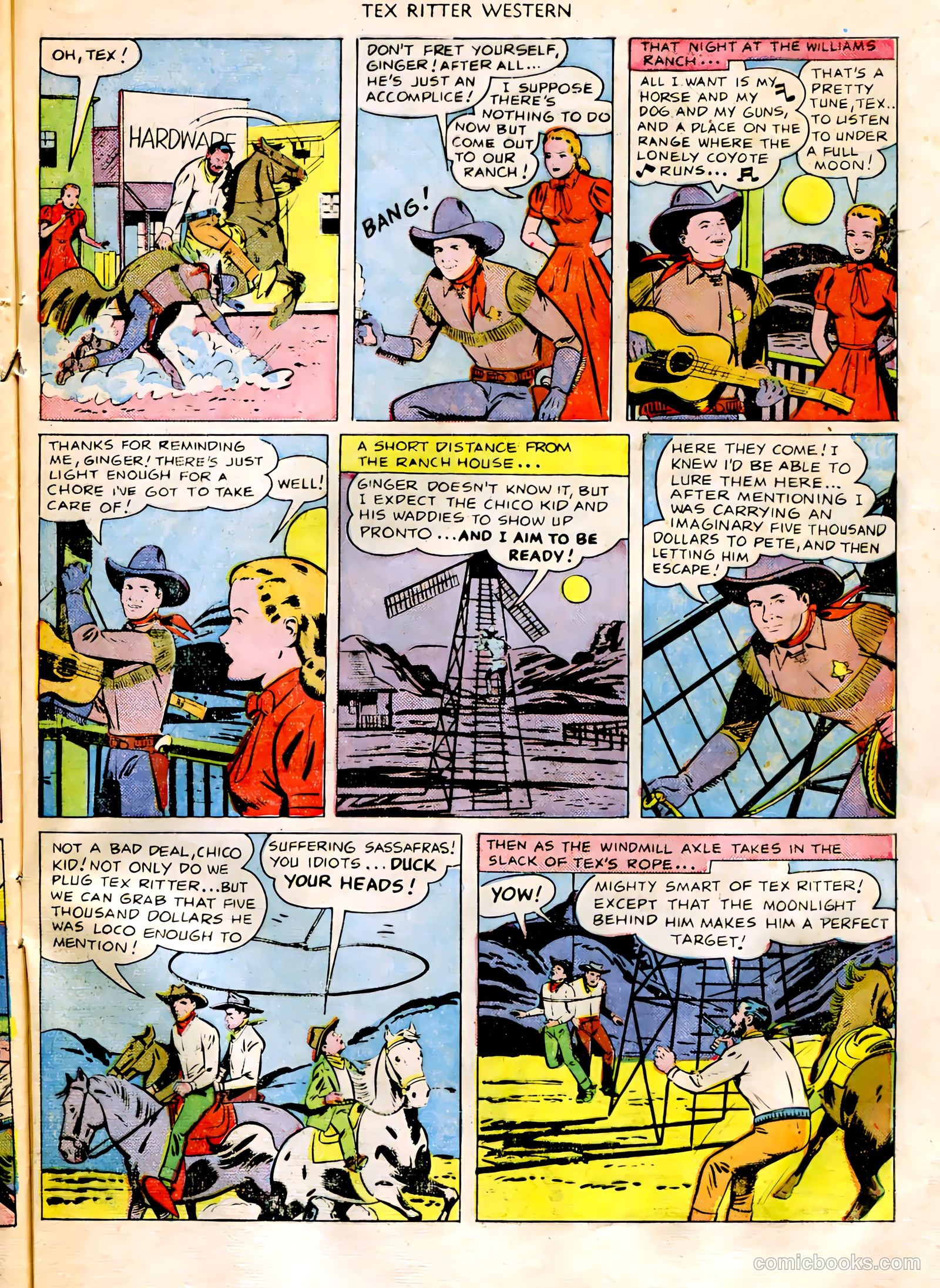 Tex Ritter Western #3 — page 33 of 36