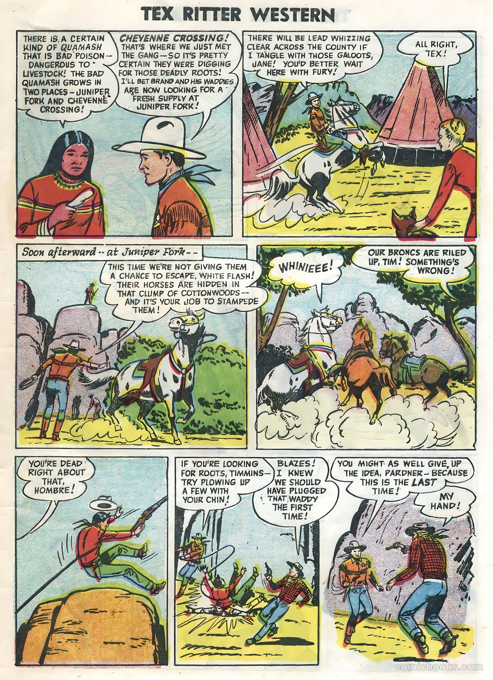 Tex Ritter Western #30 — page 33 of 36