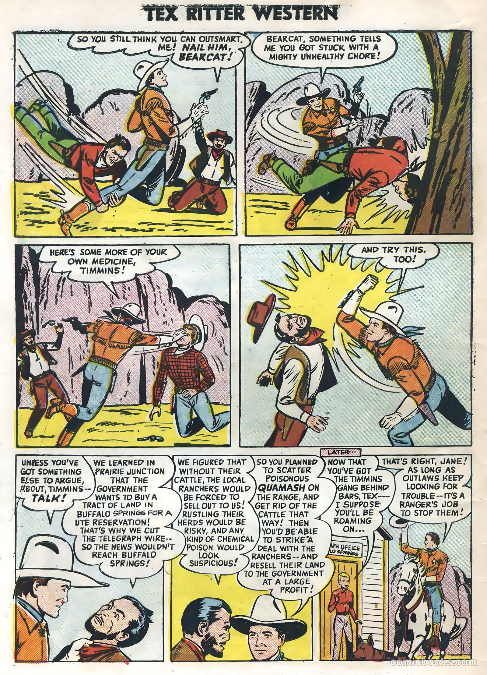 Tex Ritter Western #30 — page 34 of 36