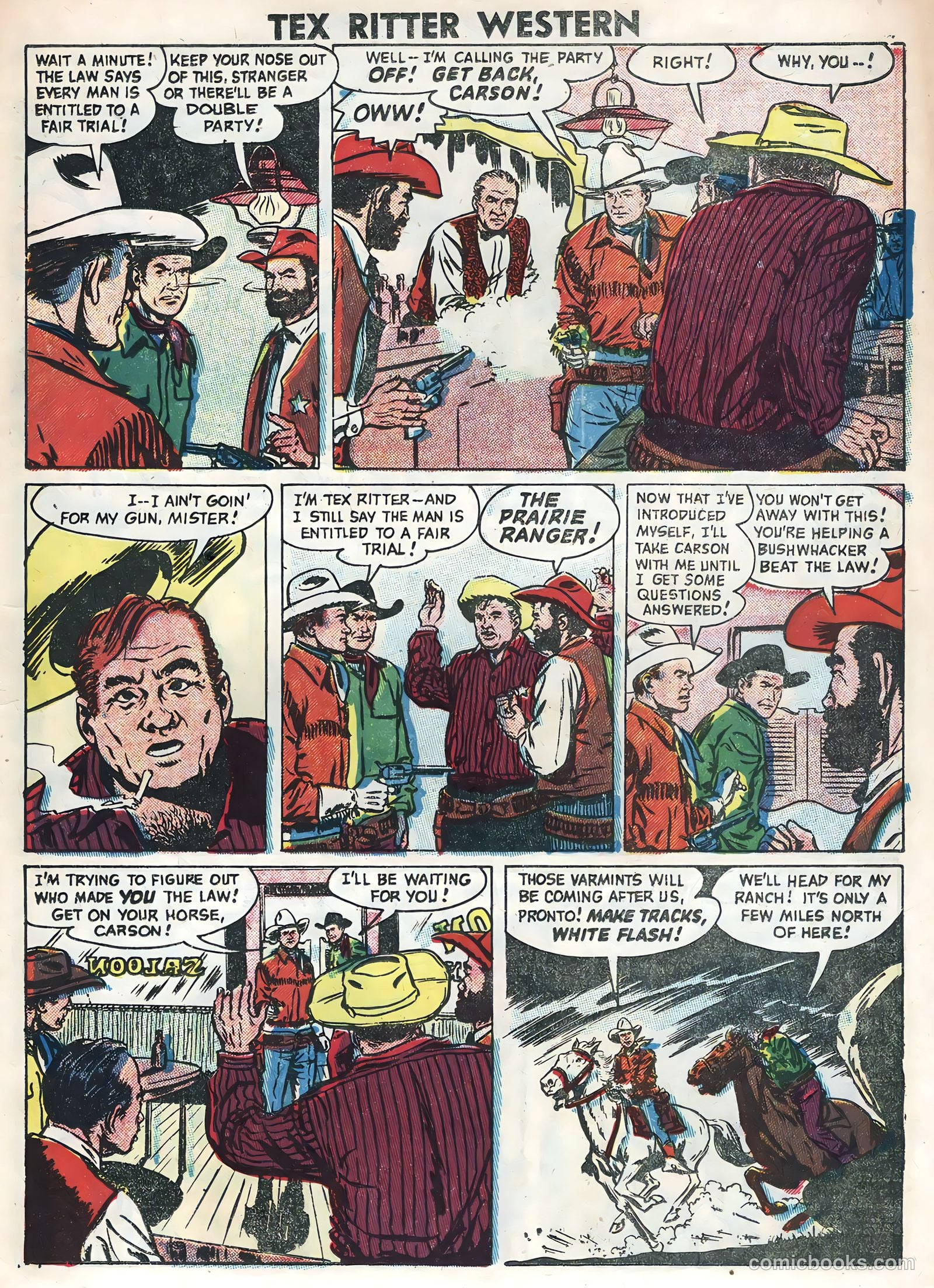 Tex Ritter Western #31 — page 23 of 36