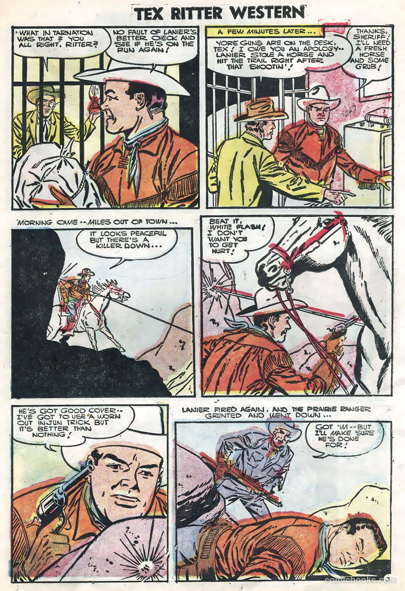 Tex Ritter Western #32 — page 23 of 36