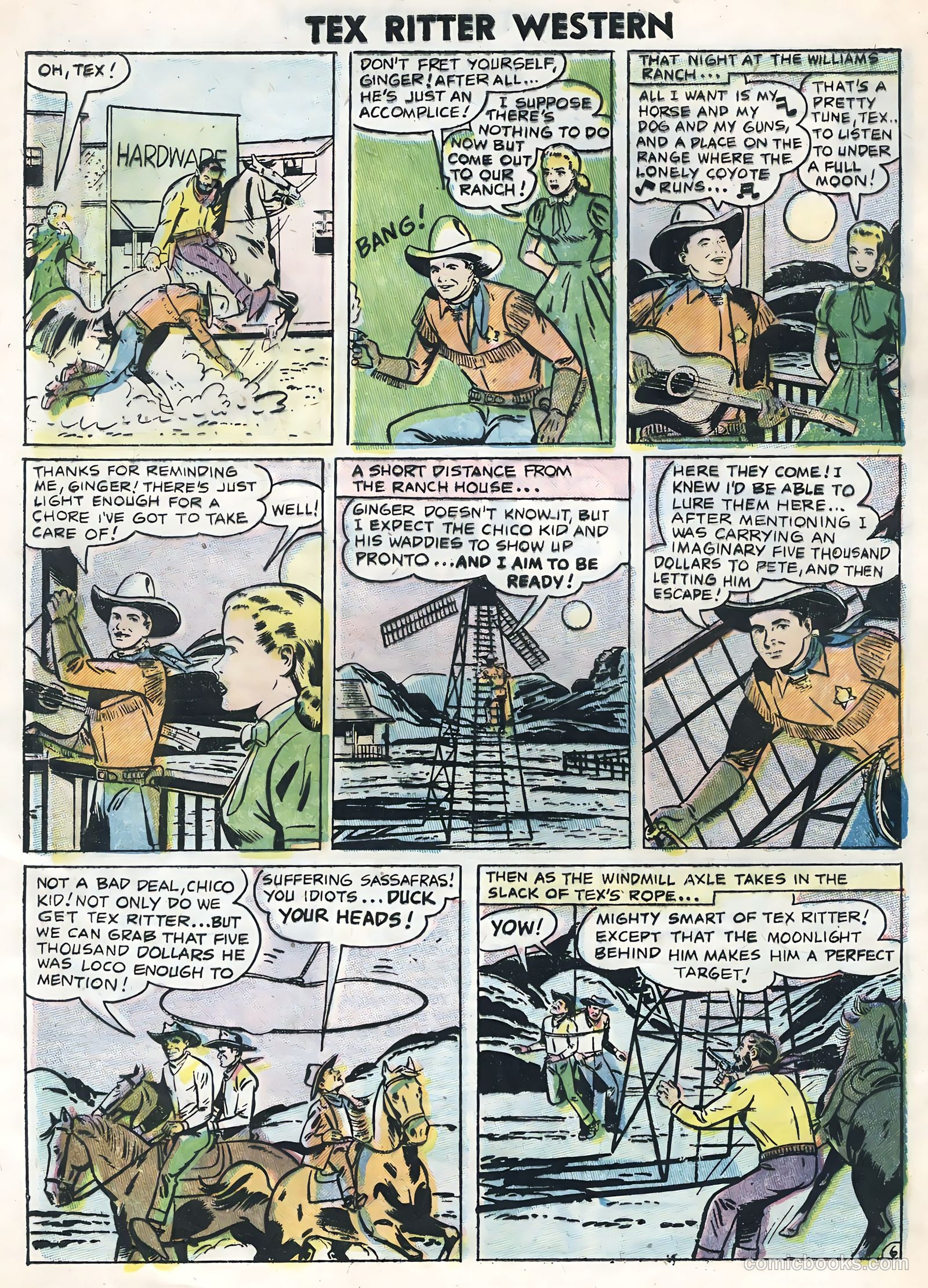 Tex Ritter Western #32 — page 32 of 36