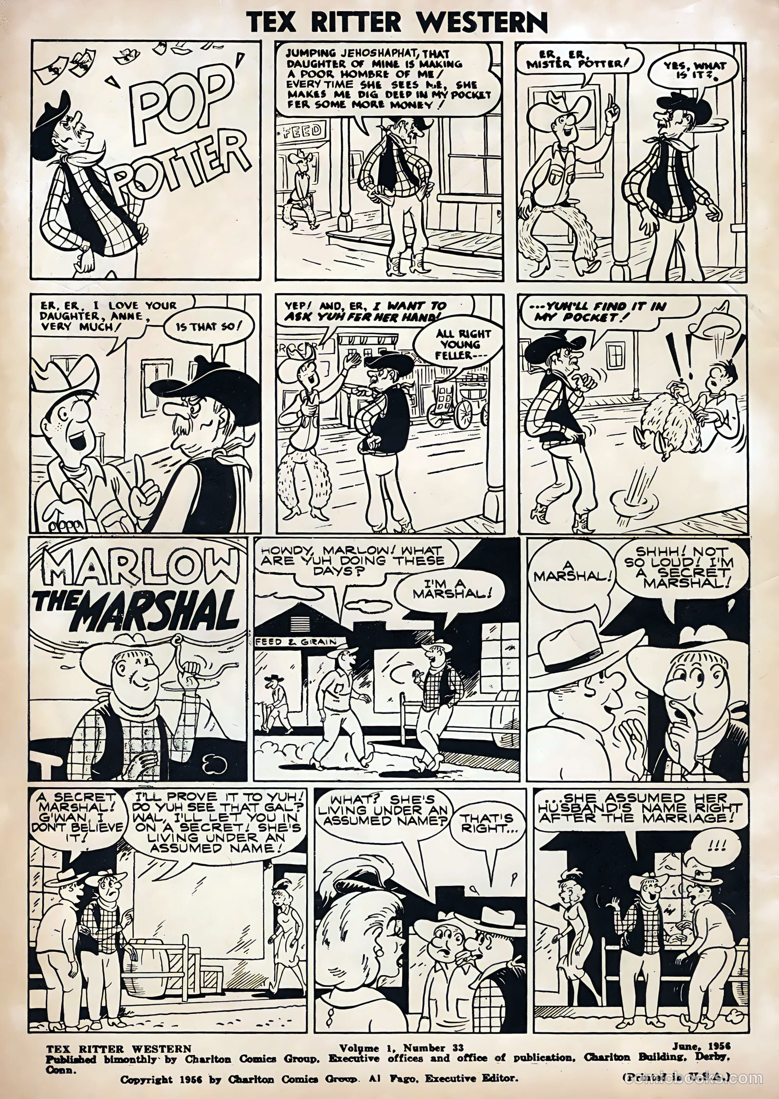 Tex Ritter Western #33 — page 2 of 36