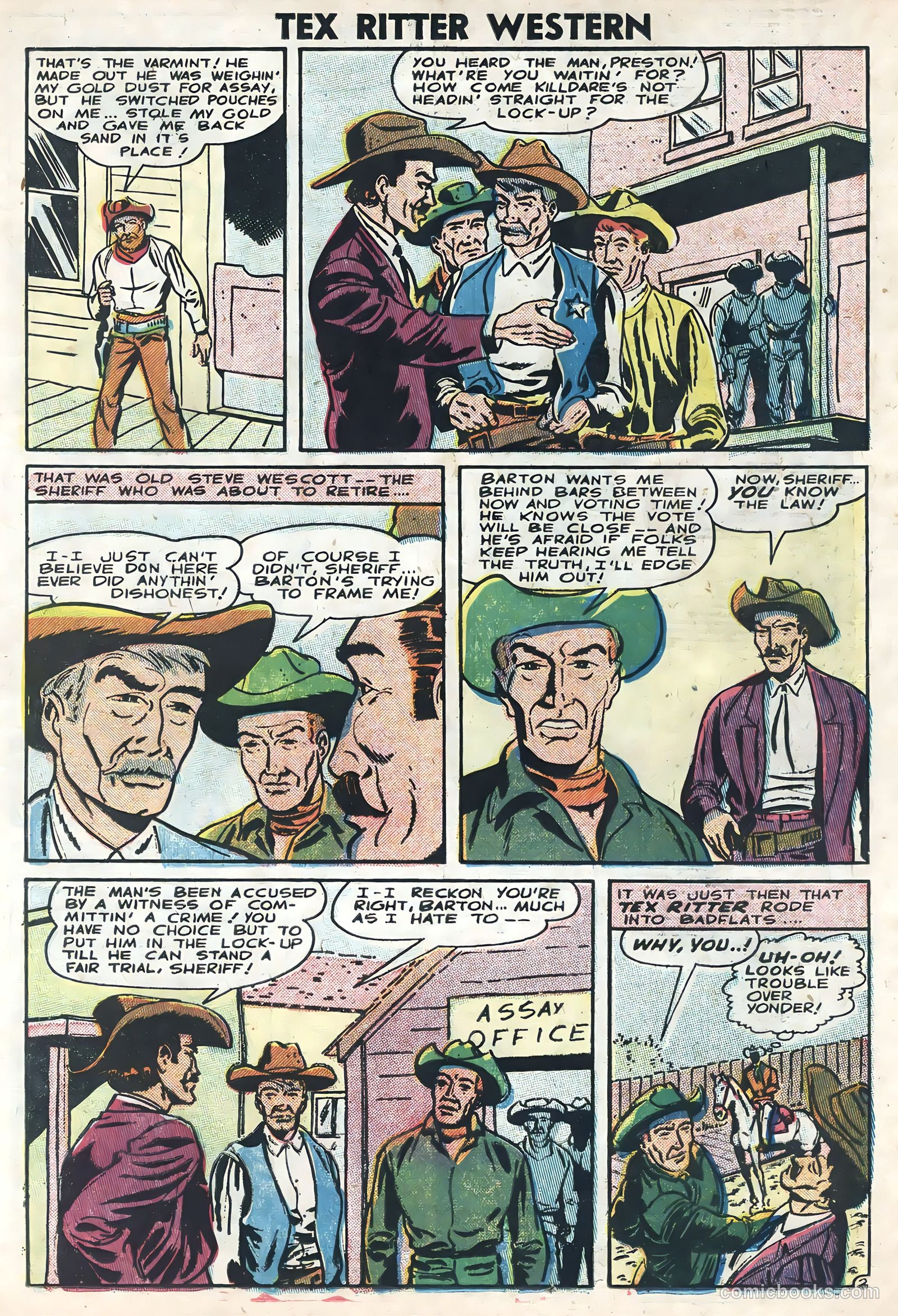 Tex Ritter Western #33 — page 19 of 36