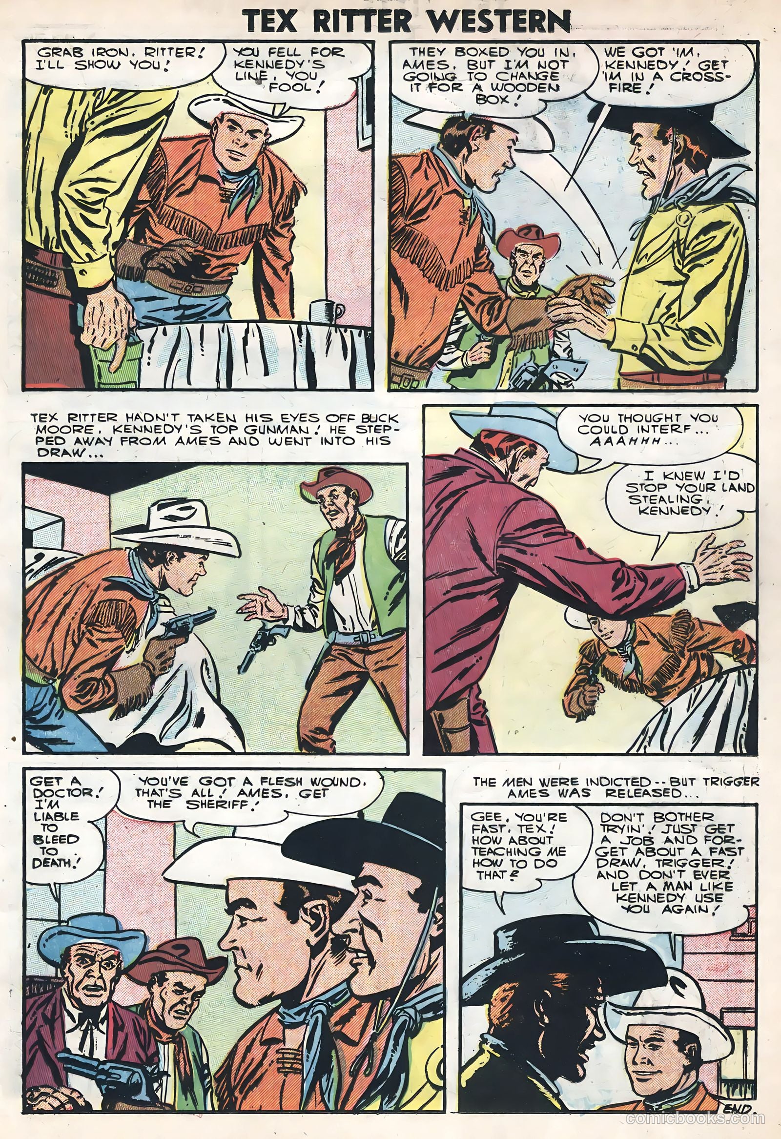 Tex Ritter Western #33 — page 25 of 36