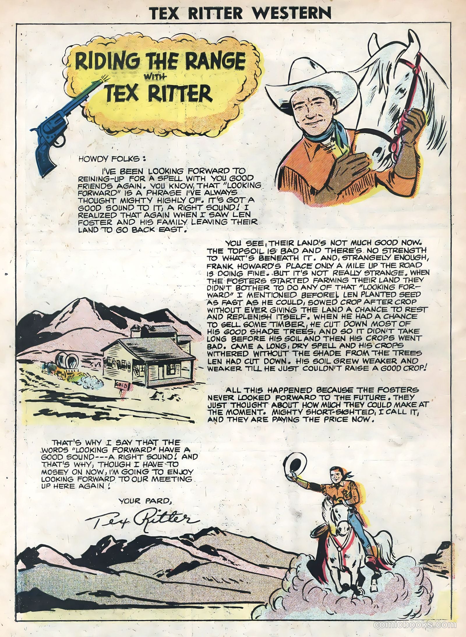 Tex Ritter Western #33 — page 34 of 36