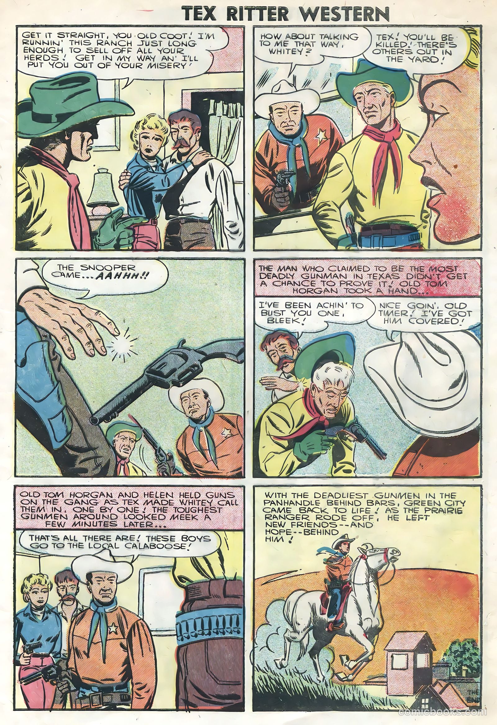 Tex Ritter Western #34 — page 9 of 36