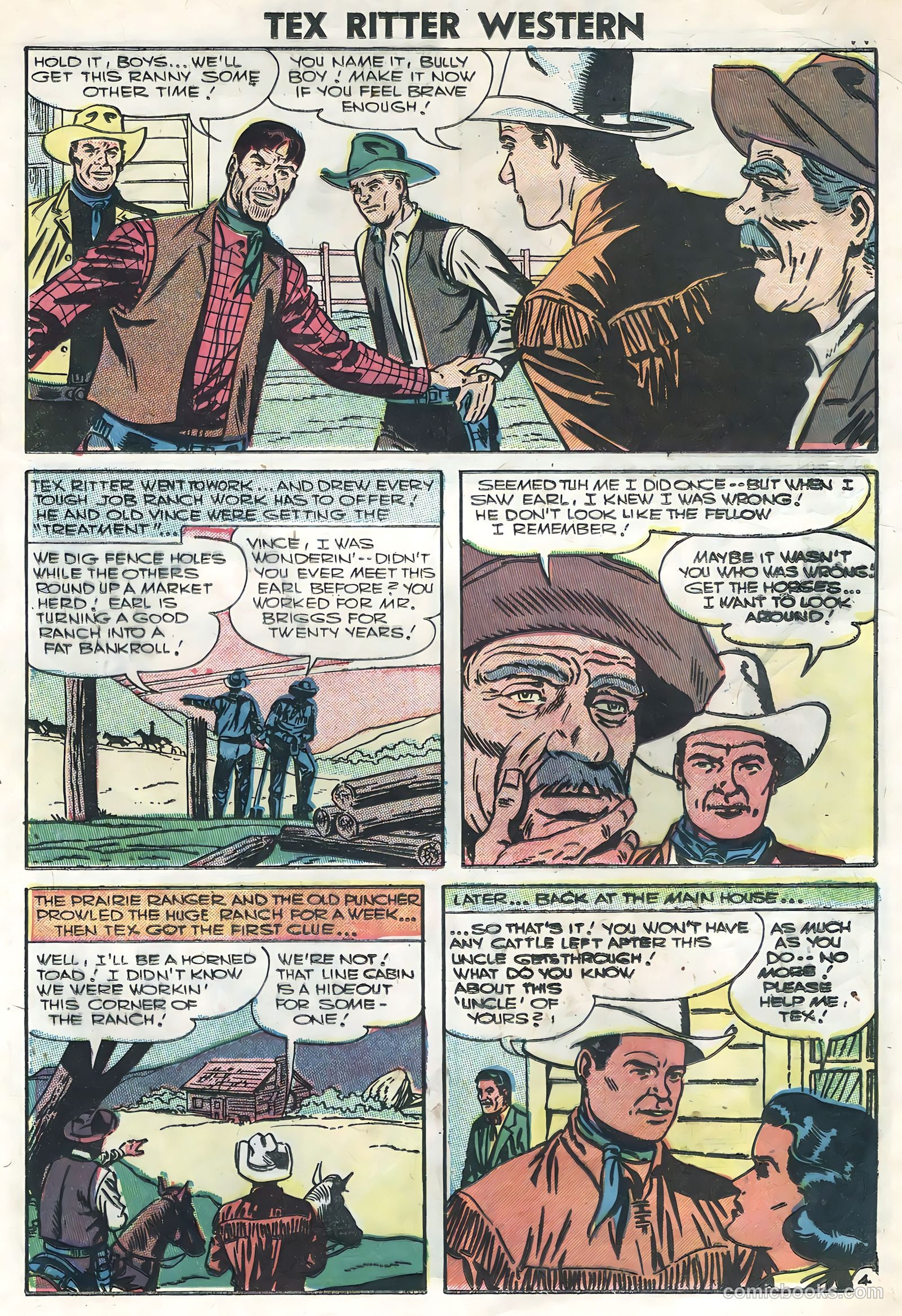 Tex Ritter Western #34 — page 21 of 36