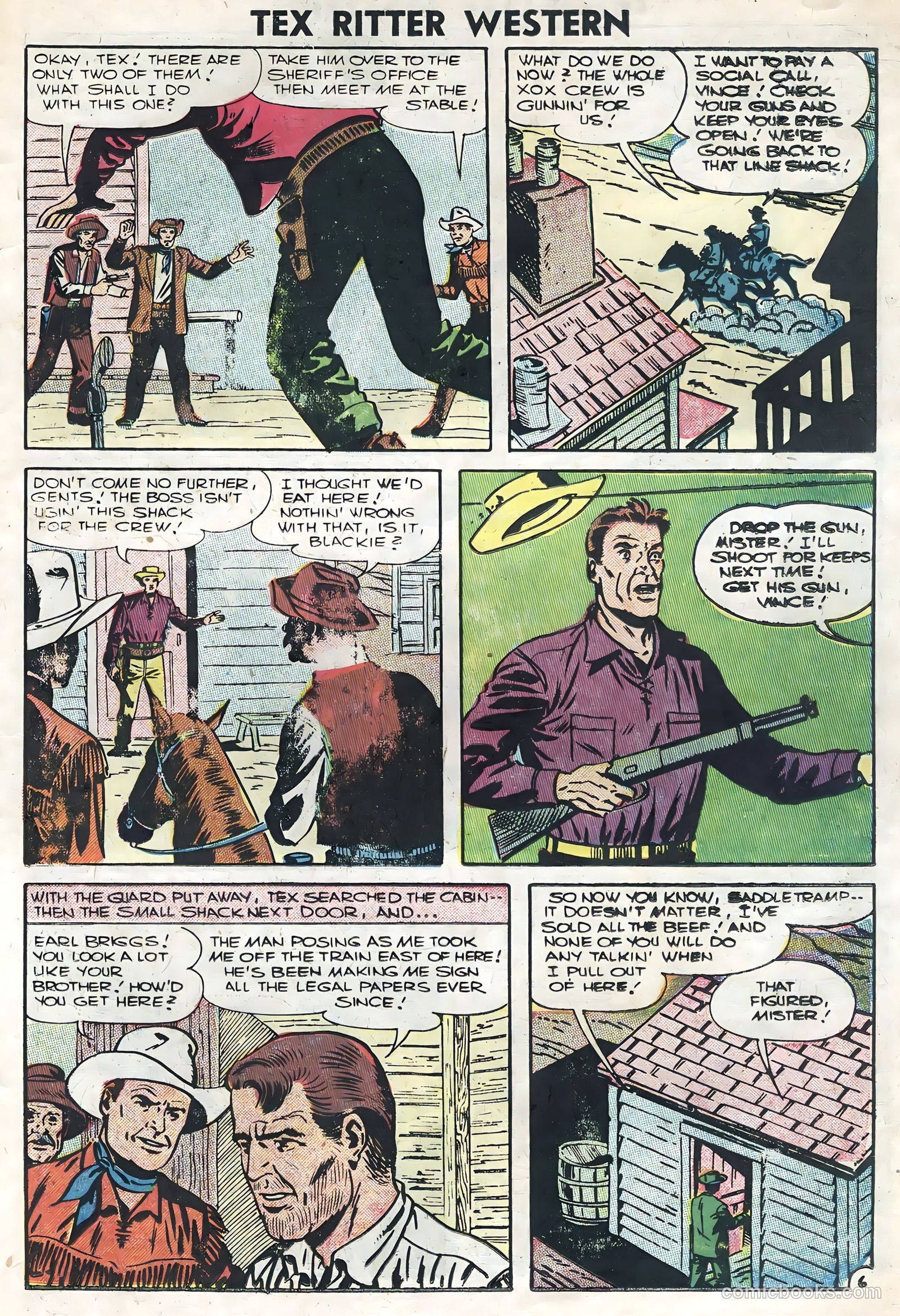 Tex Ritter Western #34 — page 23 of 36