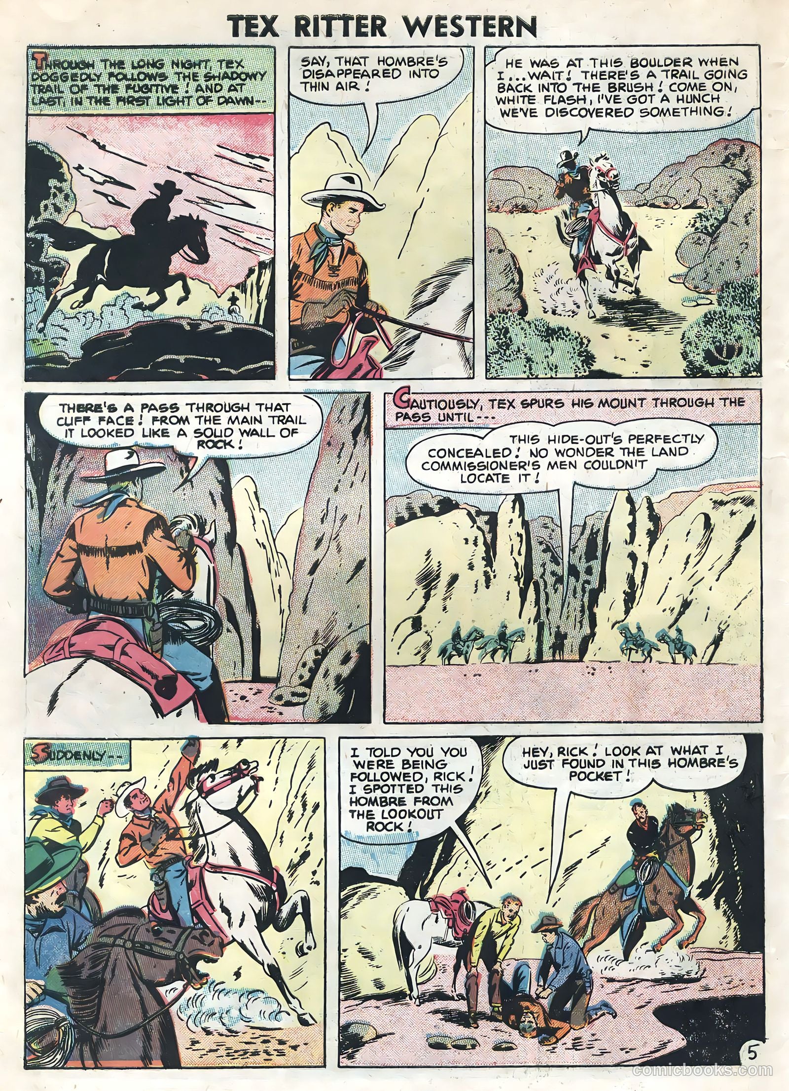 Tex Ritter Western #34 — page 30 of 36