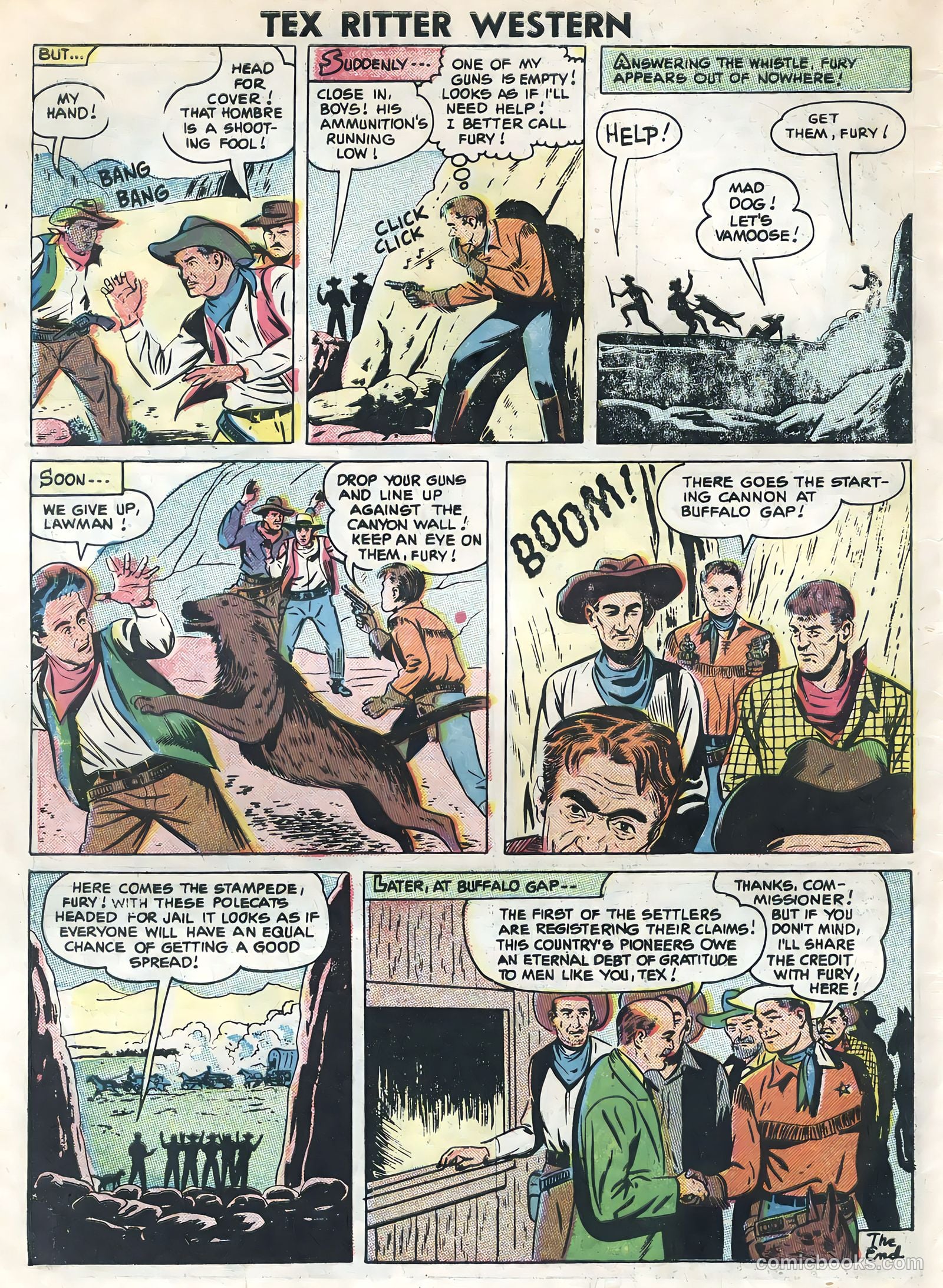 Tex Ritter Western #34 — page 34 of 36