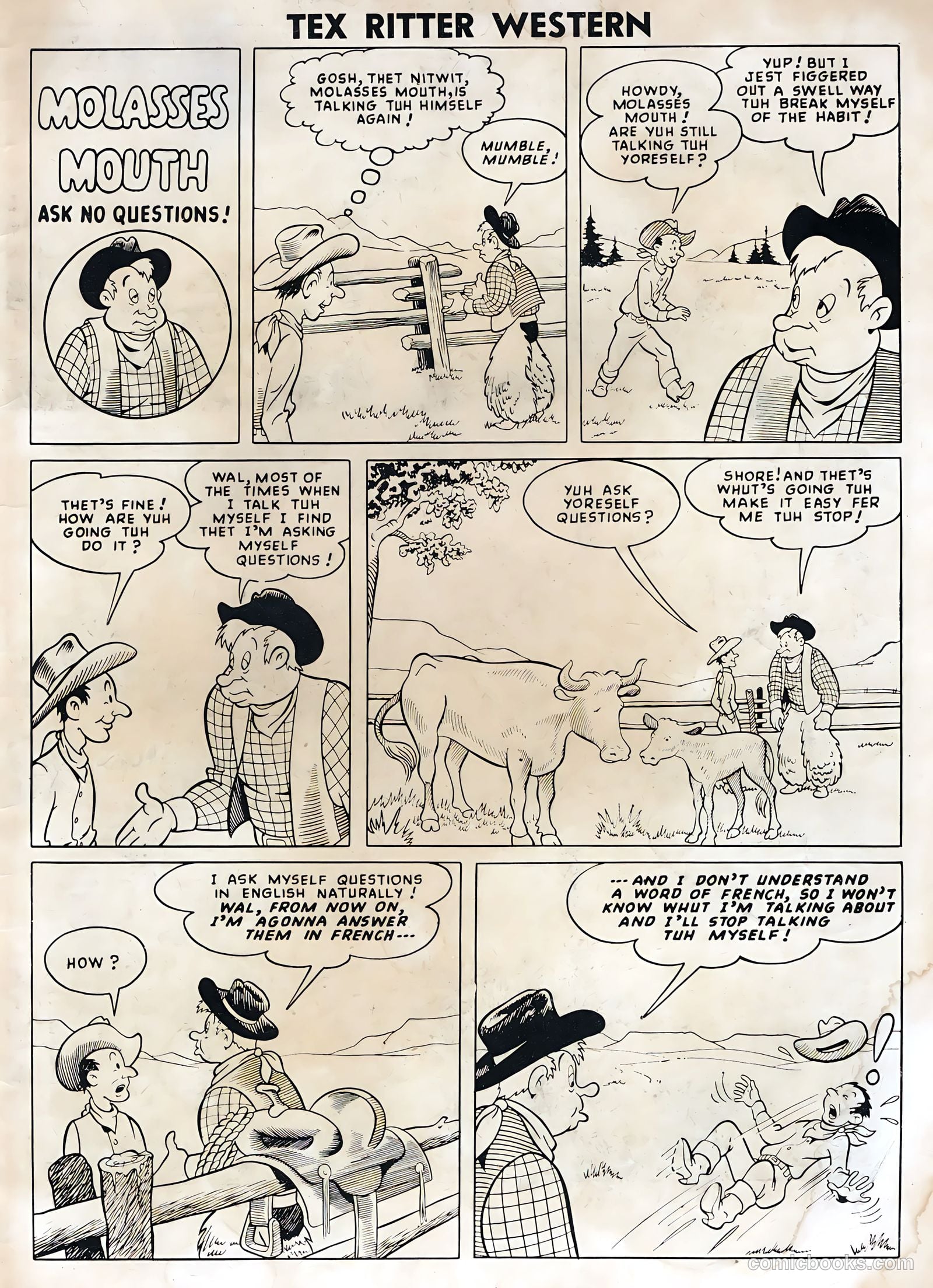 Tex Ritter Western #34 — page 35 of 36