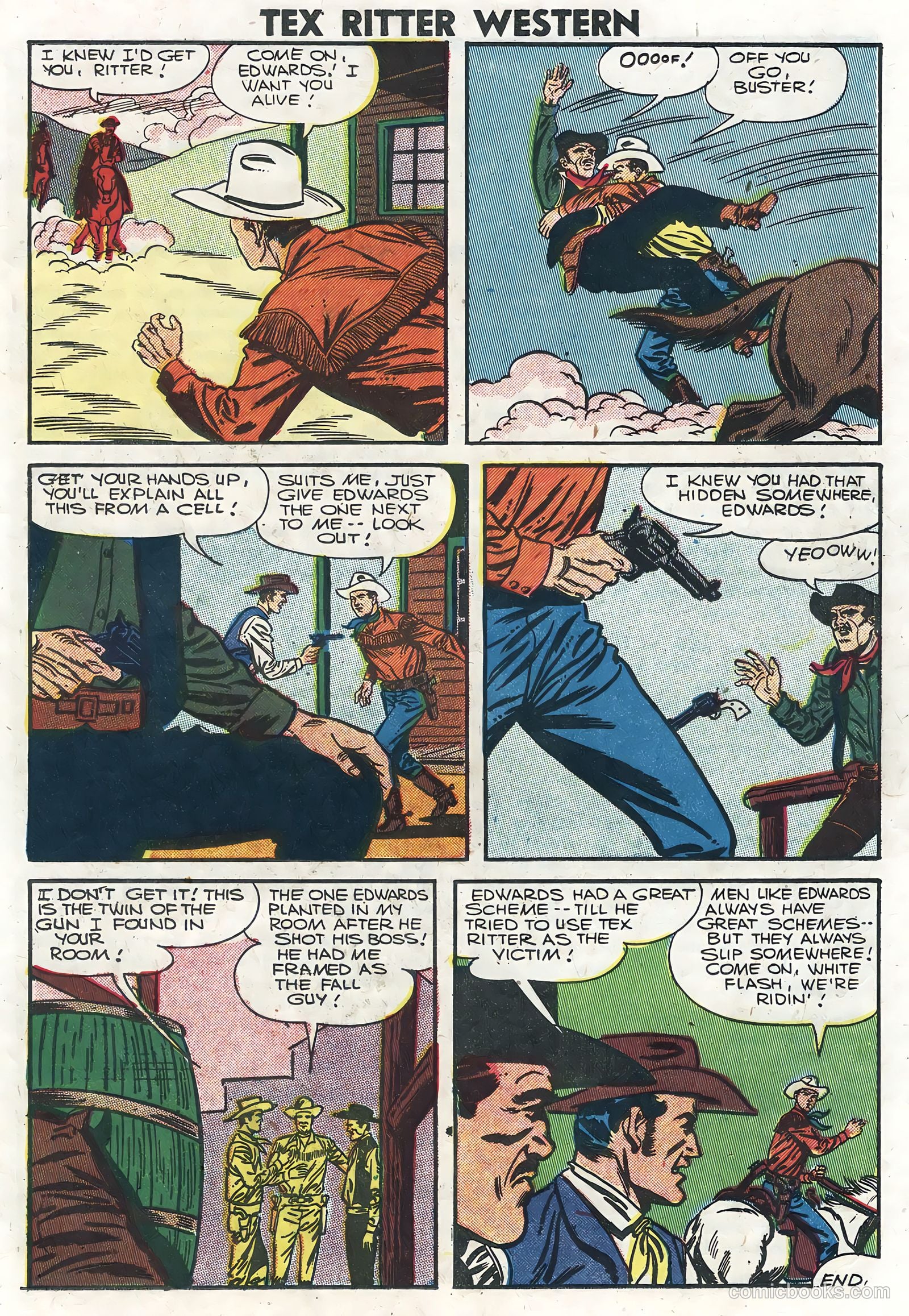 Tex Ritter Western #35 — page 17 of 36