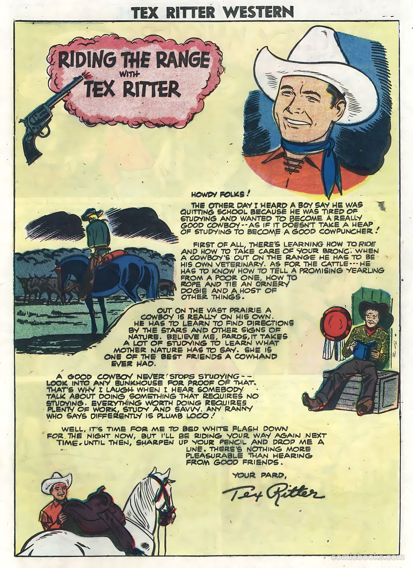 Tex Ritter Western #35 — page 25 of 36