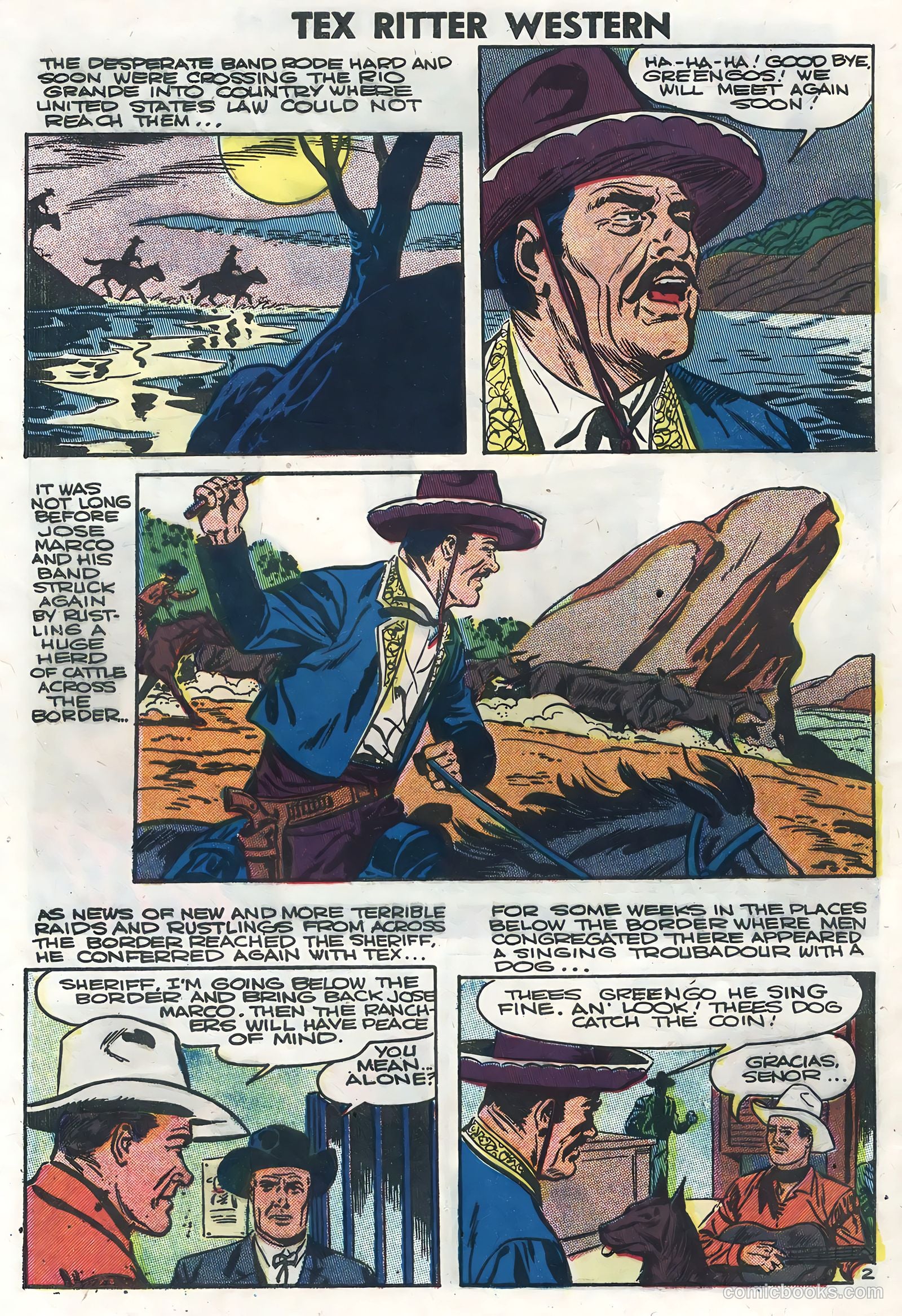 Tex Ritter Western #35 — page 32 of 36