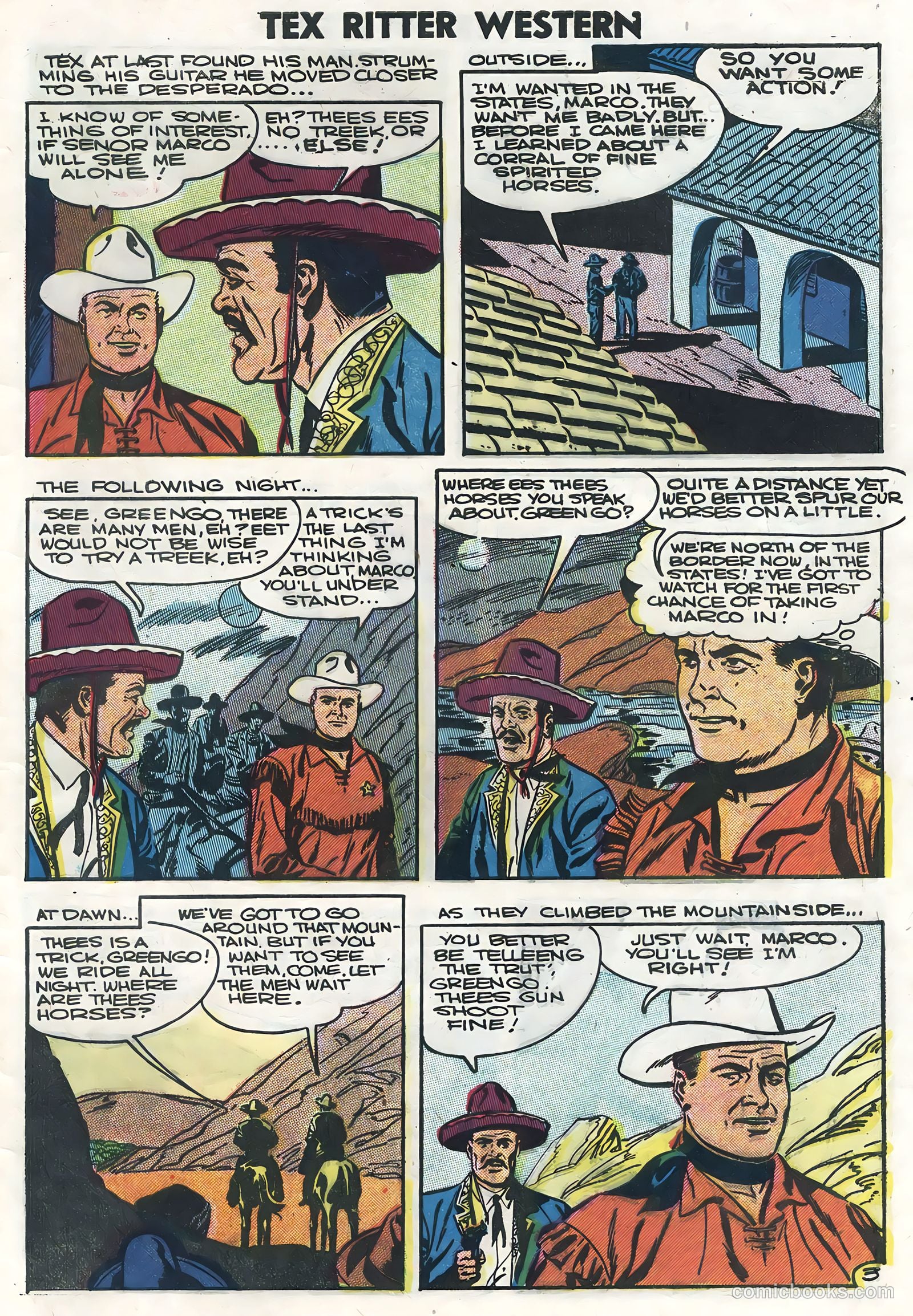 Tex Ritter Western #35 — page 33 of 36