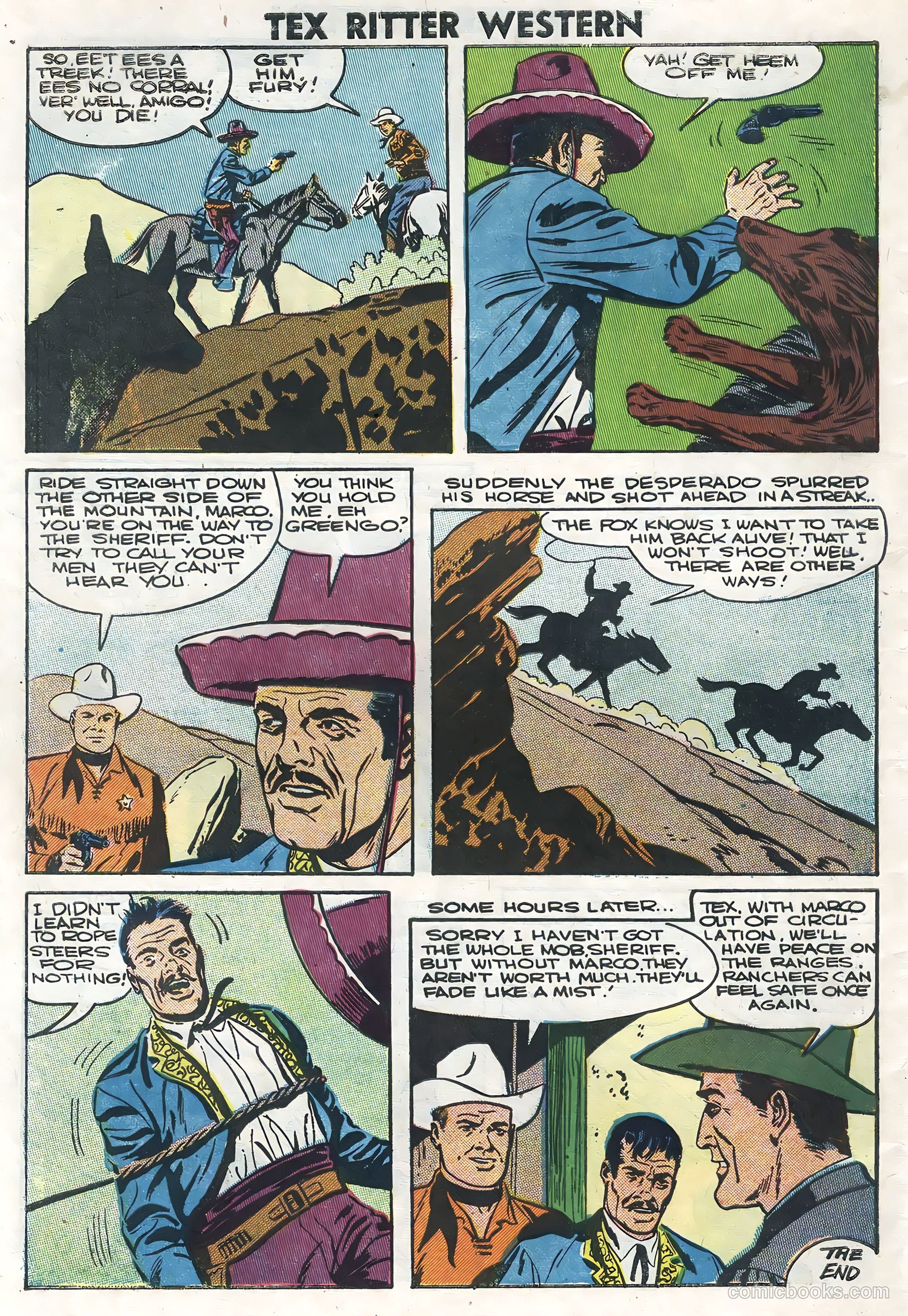 Tex Ritter Western #35 — page 34 of 36
