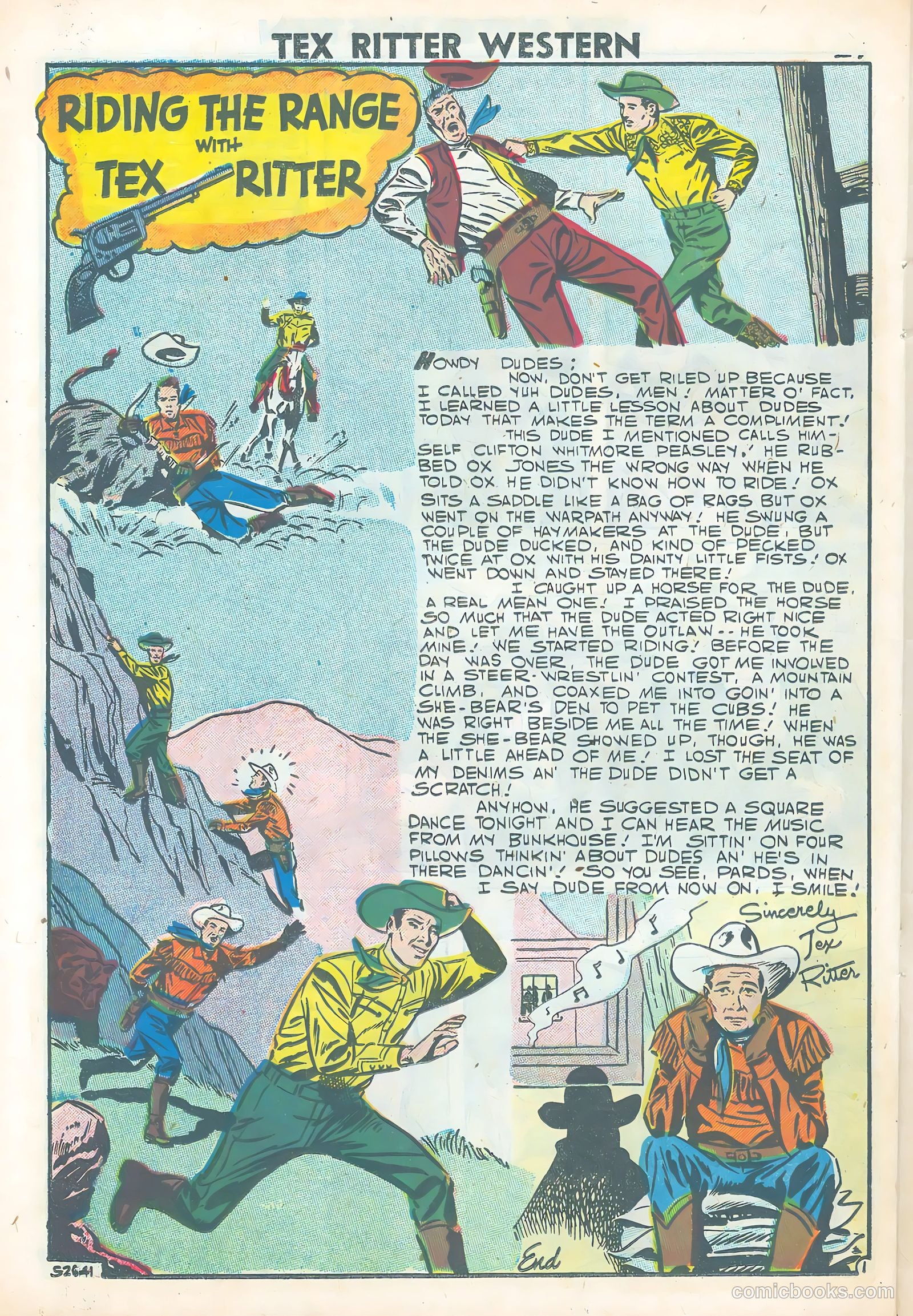 Tex Ritter Western #38 — page 26 of 36