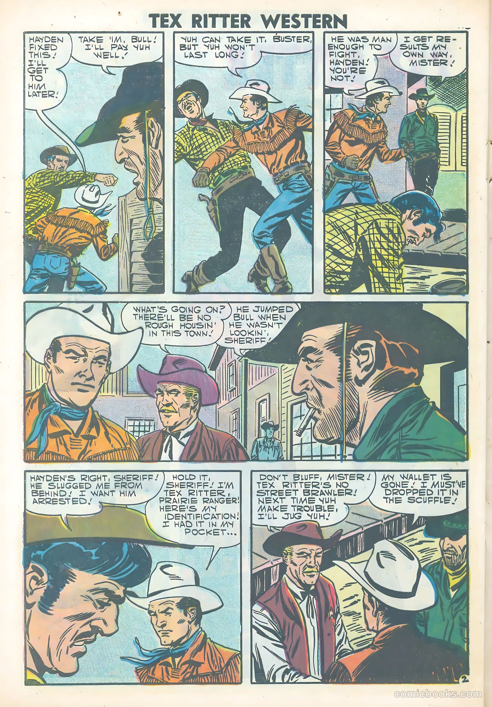 Tex Ritter Western #38 — page 28 of 36
