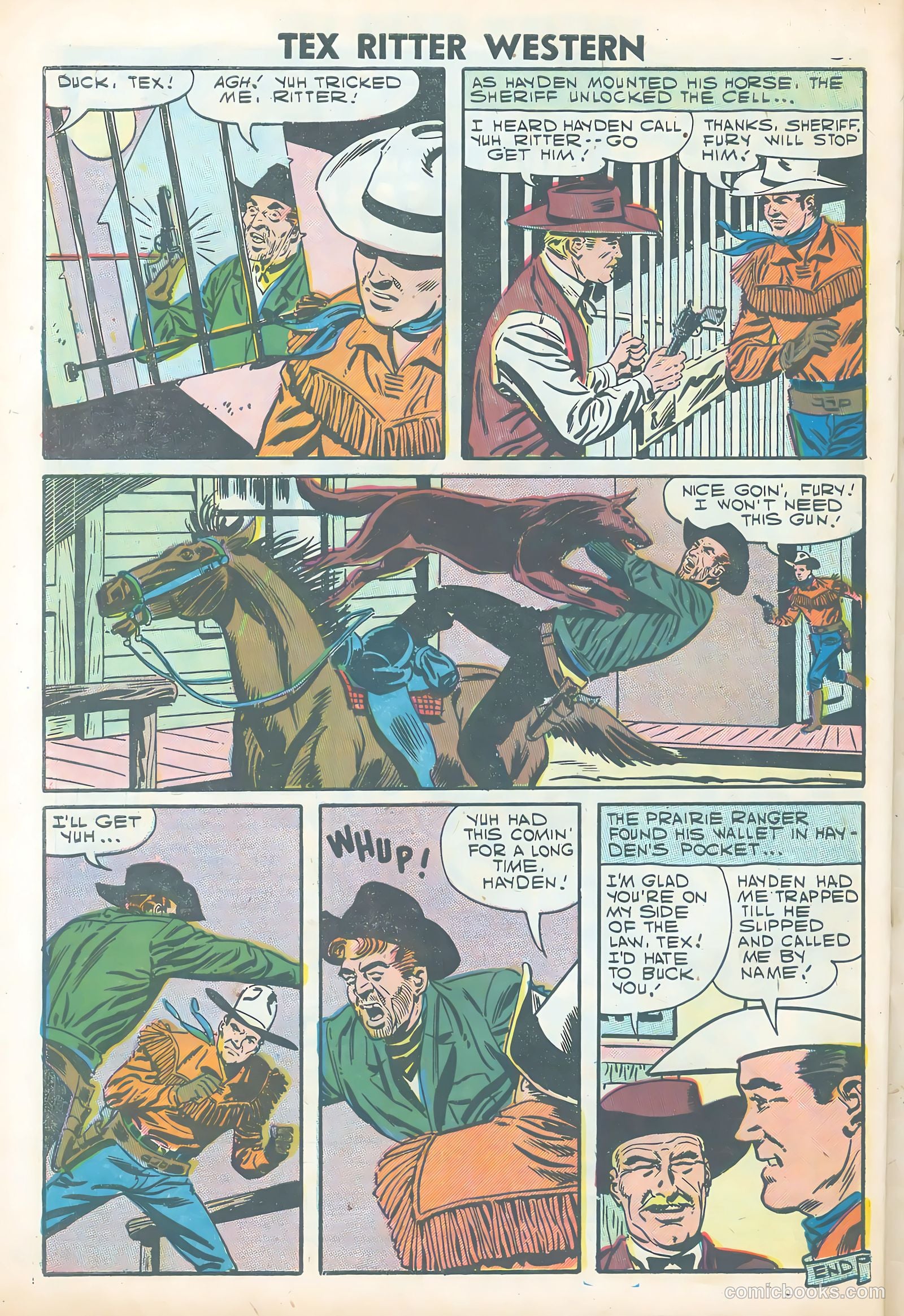 Tex Ritter Western #38 — page 32 of 36