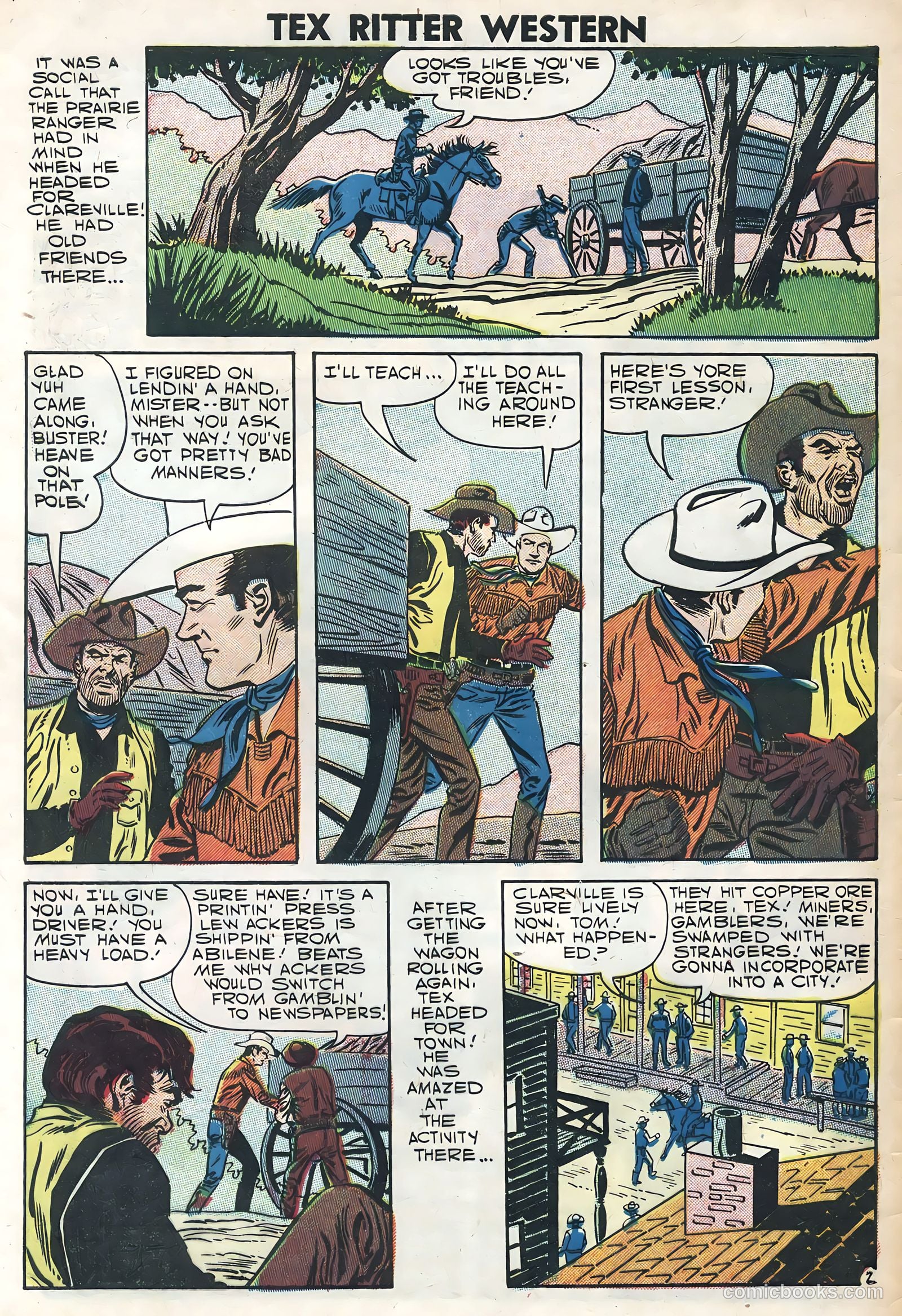 Tex Ritter Western #39 — page 4 of 36