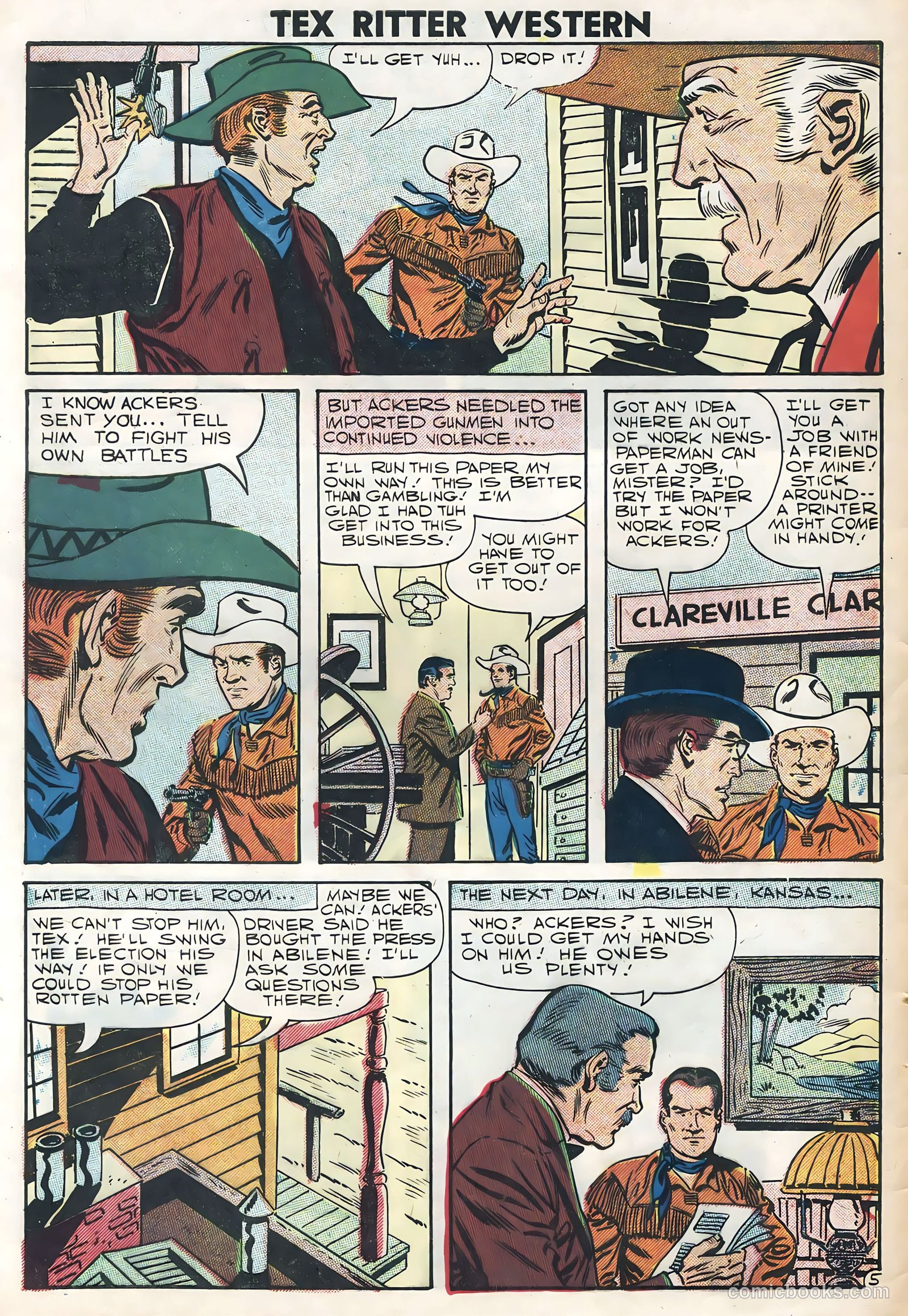 Tex Ritter Western #39 — page 8 of 36