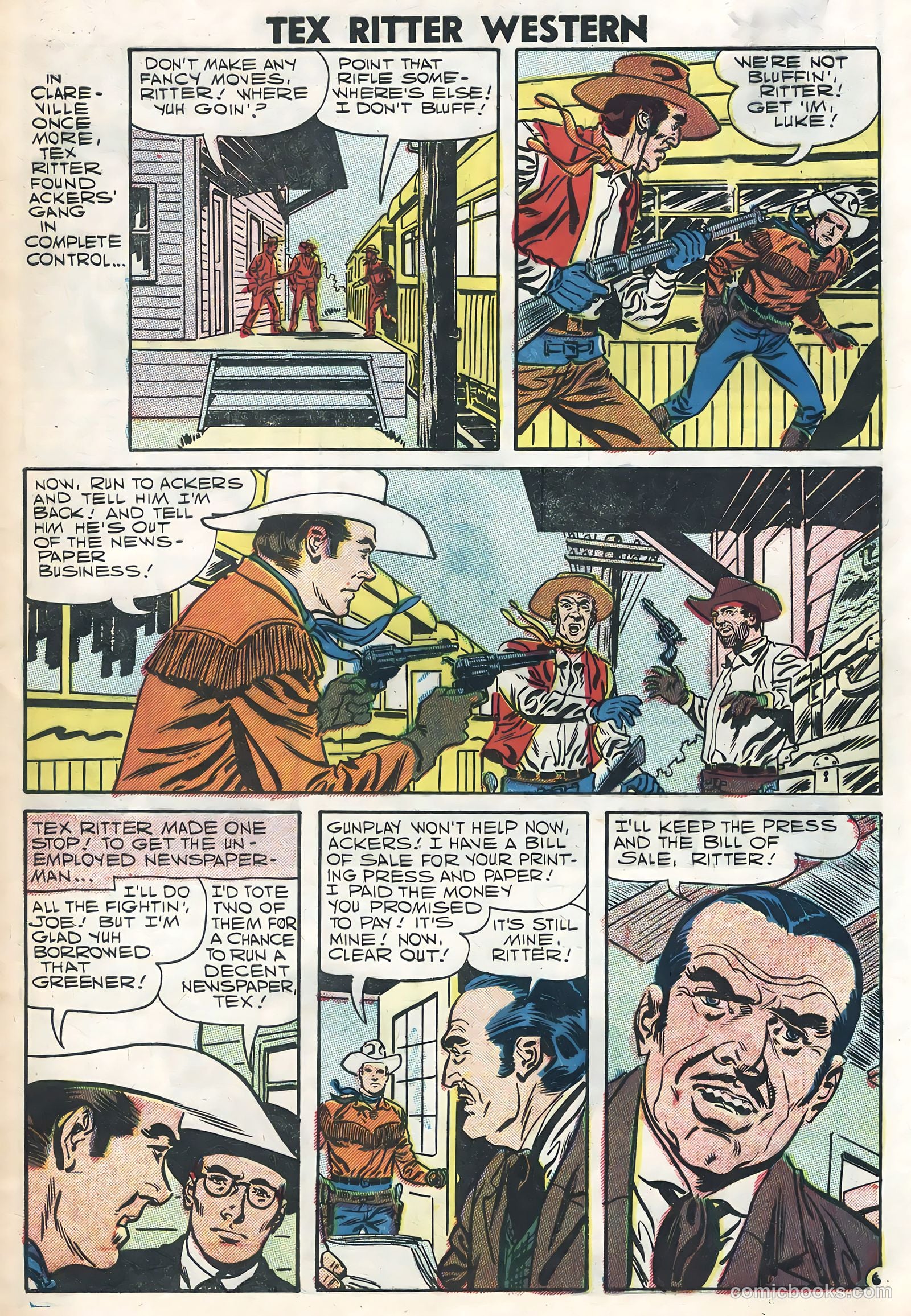 Tex Ritter Western #39 — page 9 of 36