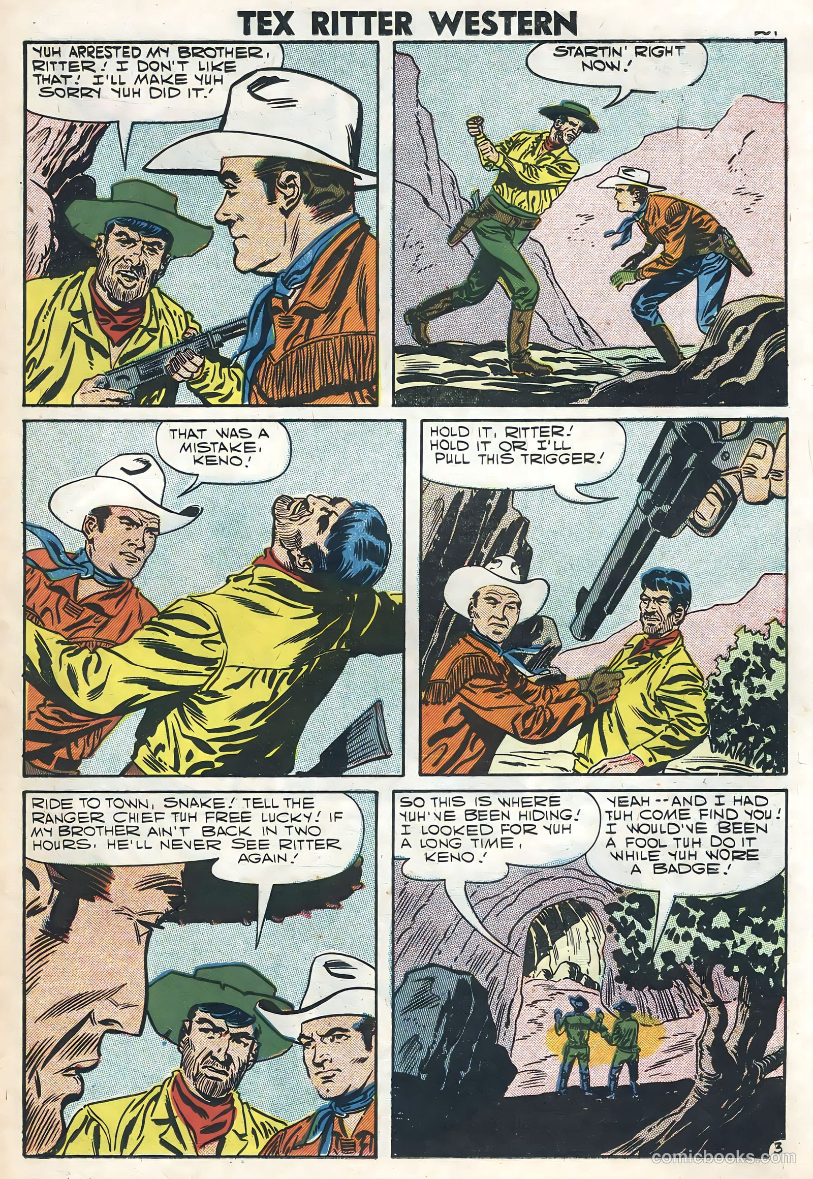 Tex Ritter Western #39 — page 23 of 36