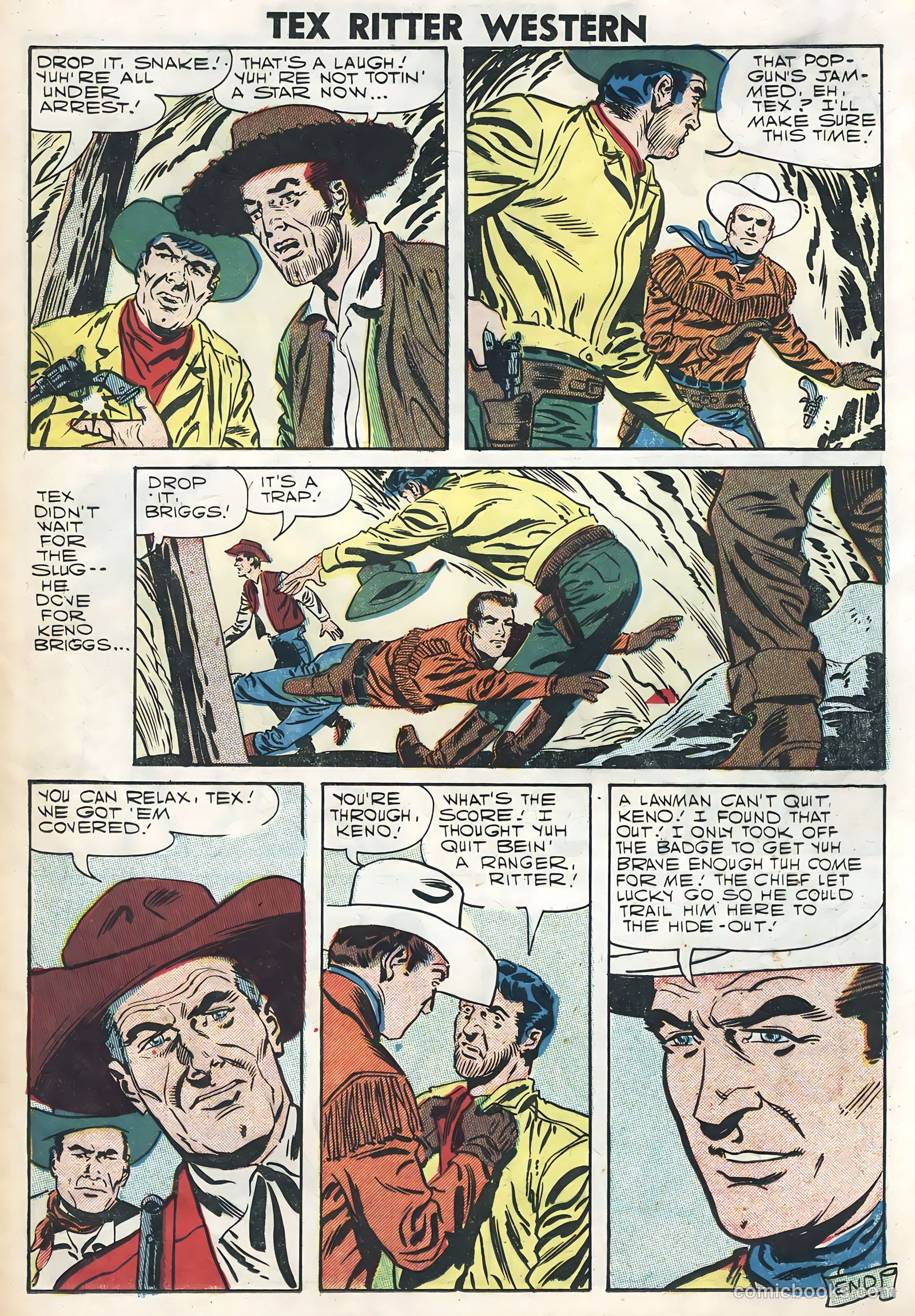 Tex Ritter Western #39 — page 25 of 36