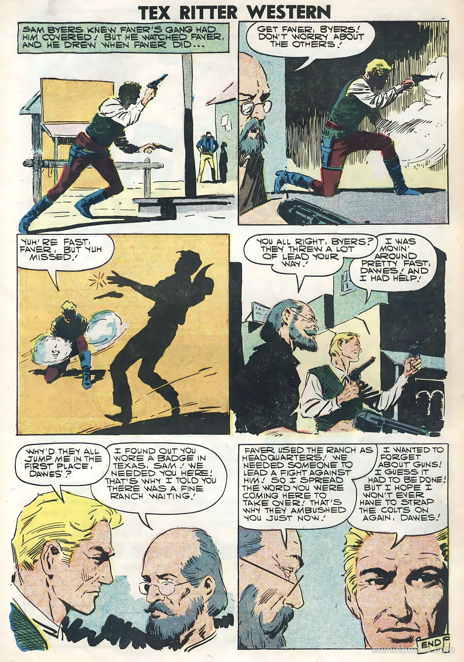 Tex Ritter Western #39 — page 32 of 36