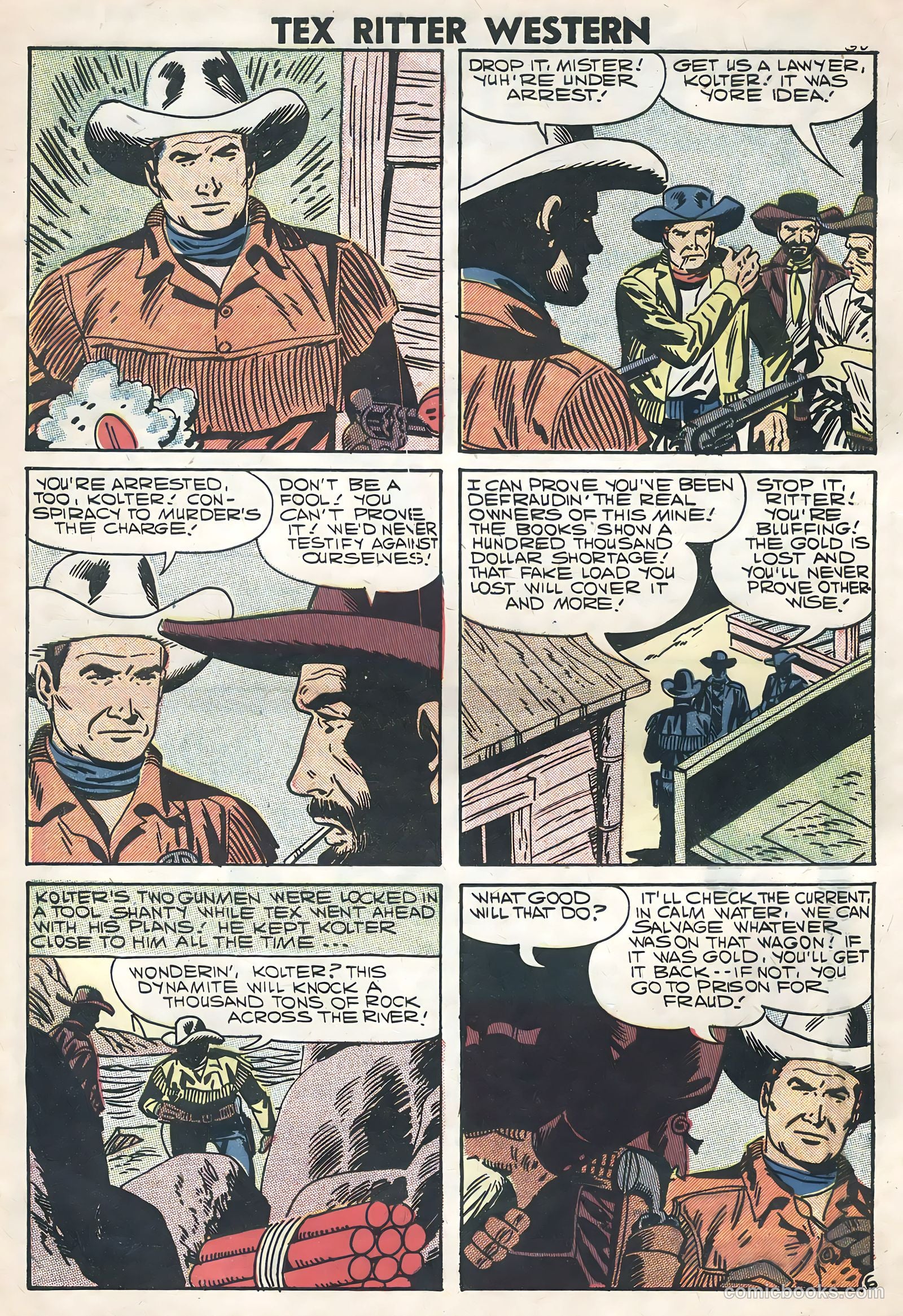 Tex Ritter Western #40 — page 32 of 36