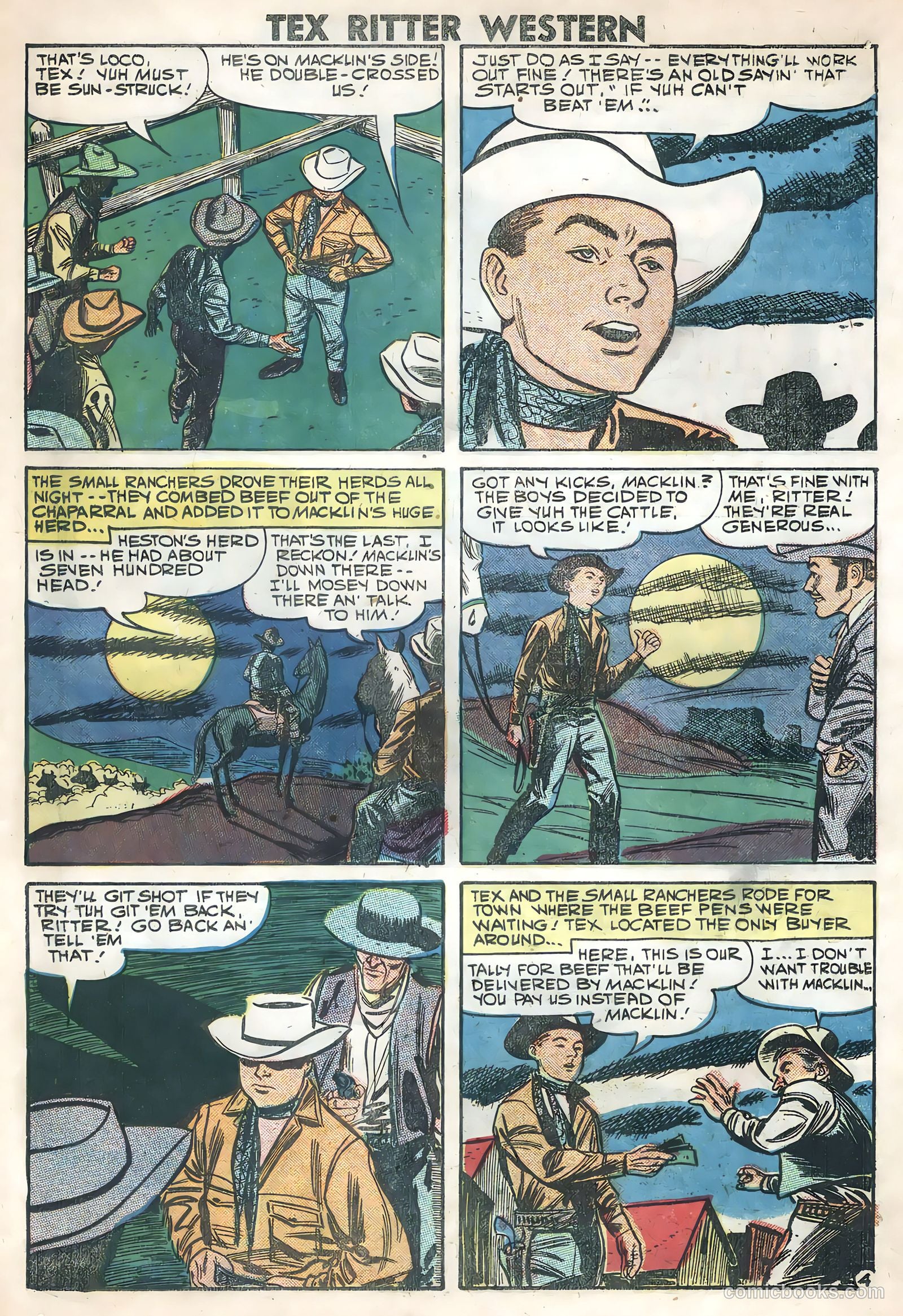 Tex Ritter Western #45 — page 18 of 35