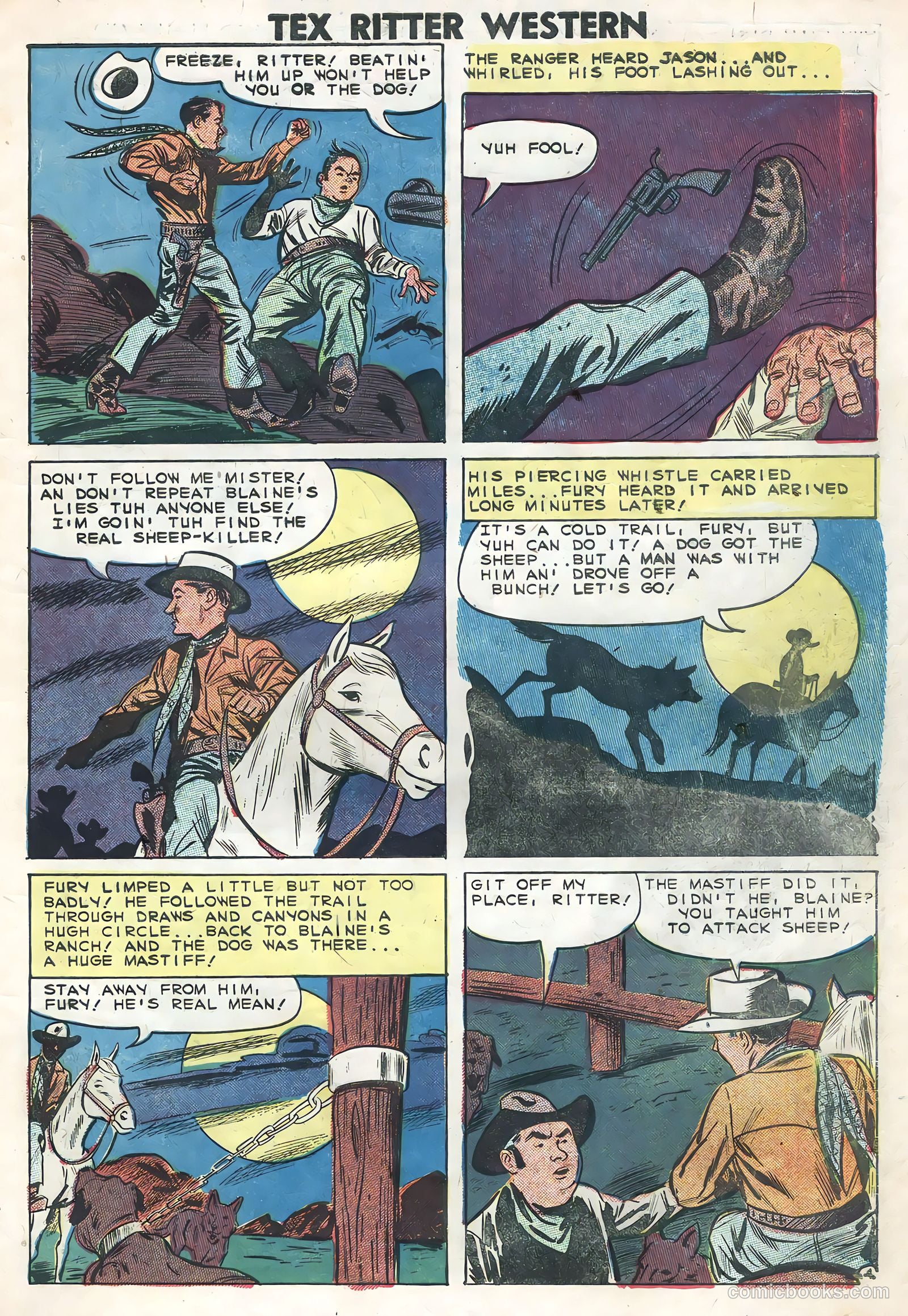 Tex Ritter Western #46 — page 7 of 36