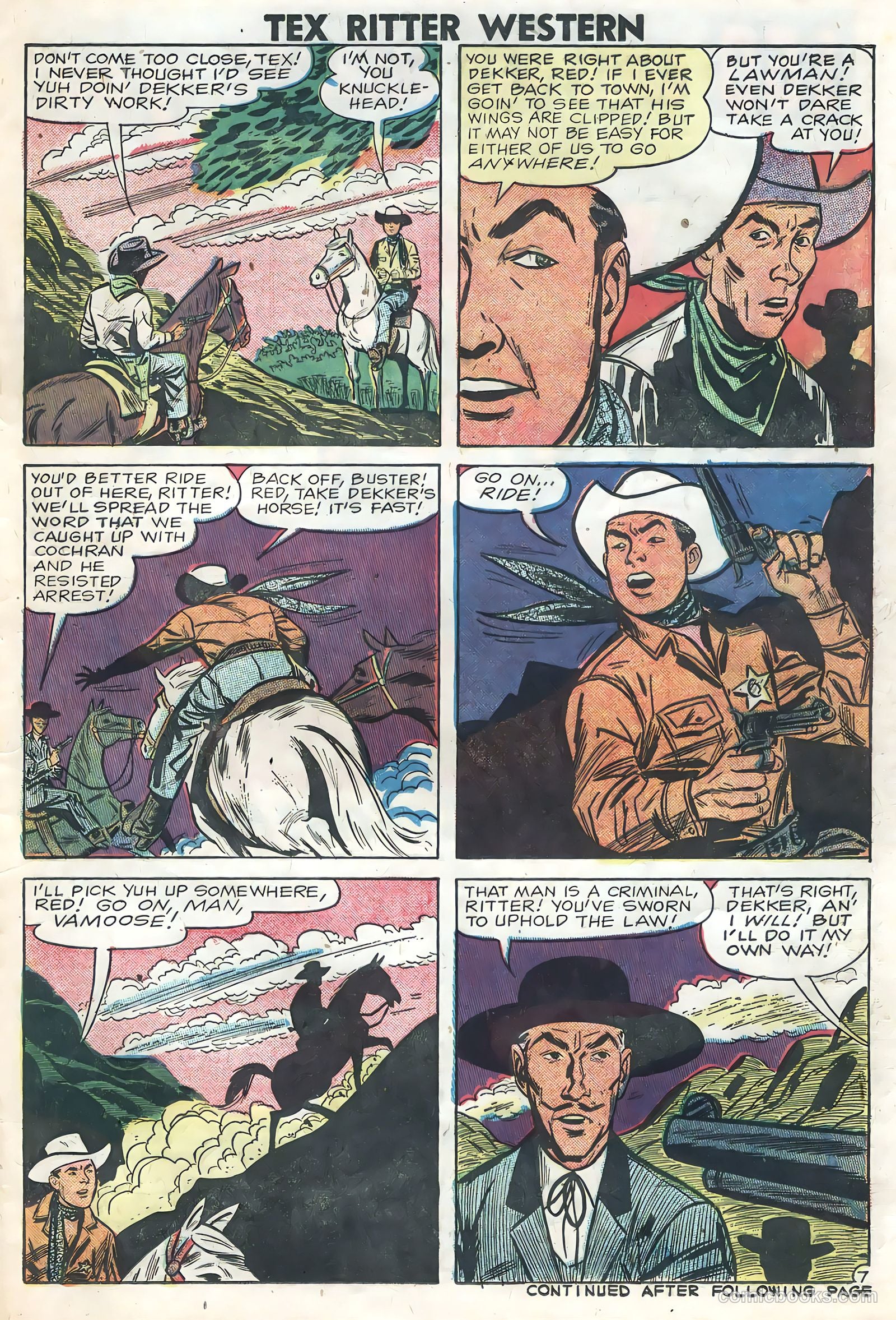Tex Ritter Western #46 — page 21 of 36