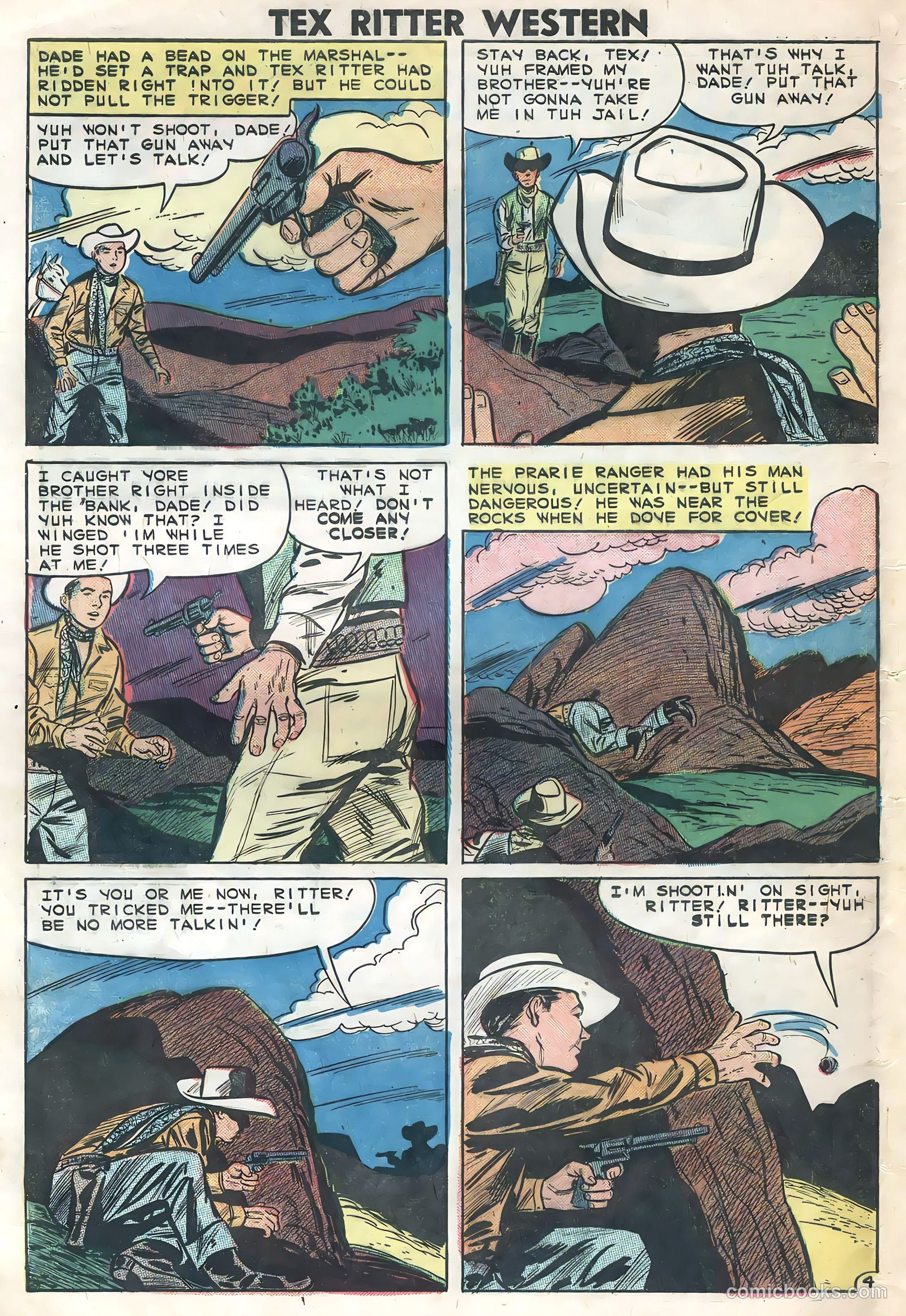 Tex Ritter Western #46 — page 32 of 36
