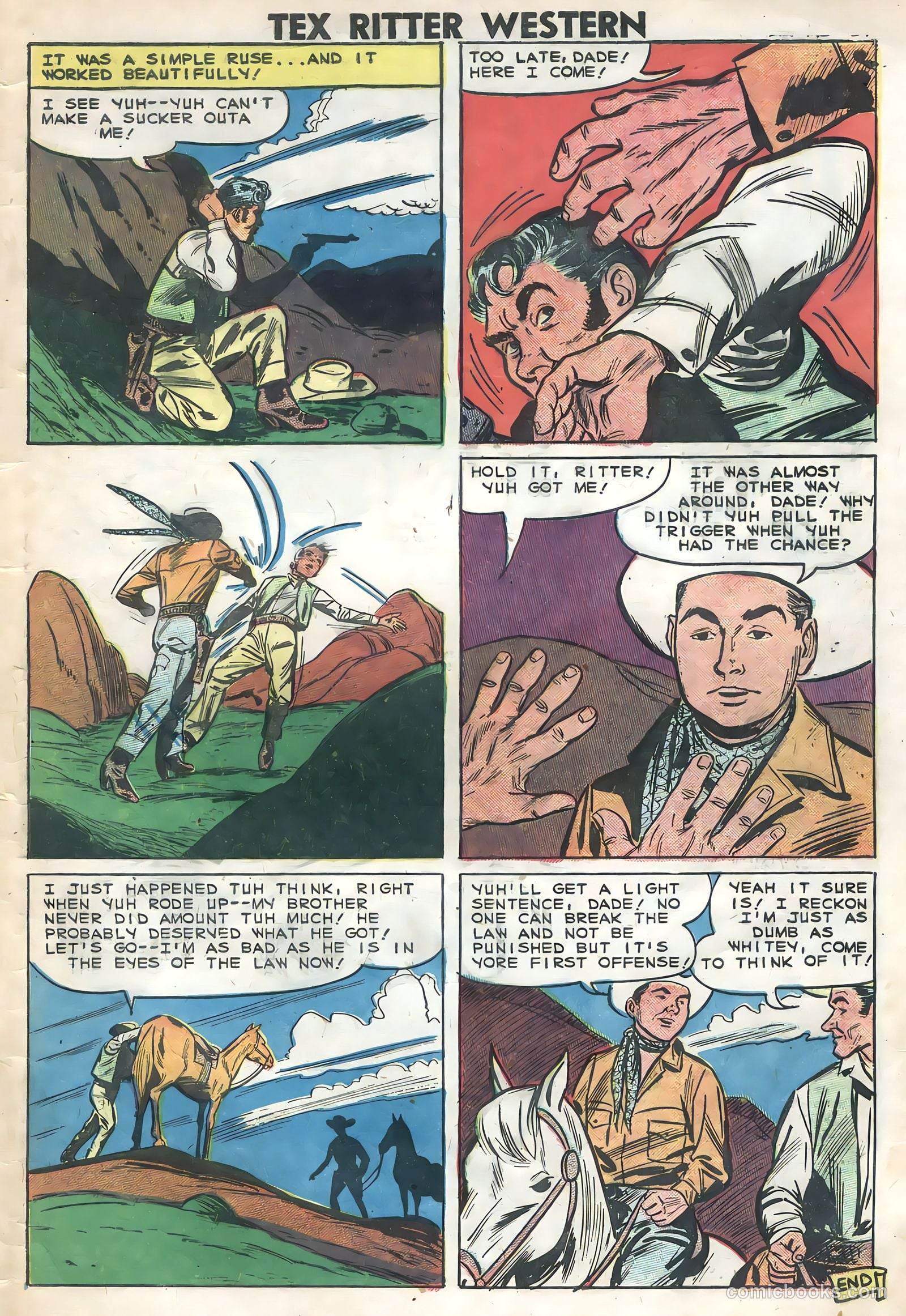 Tex Ritter Western #46 — page 33 of 36