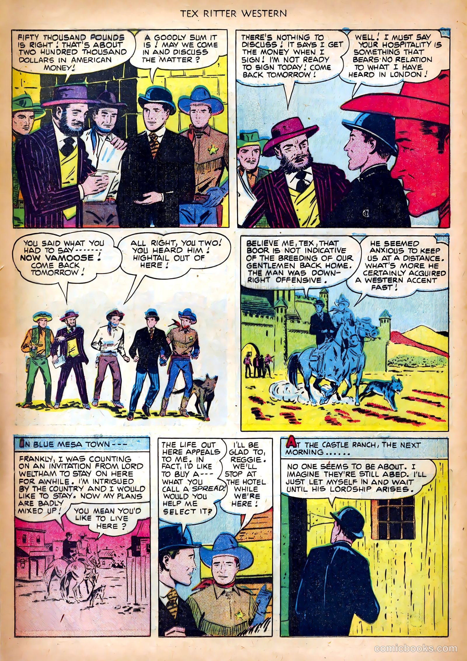 Tex Ritter Western #6 — page 8 of 36